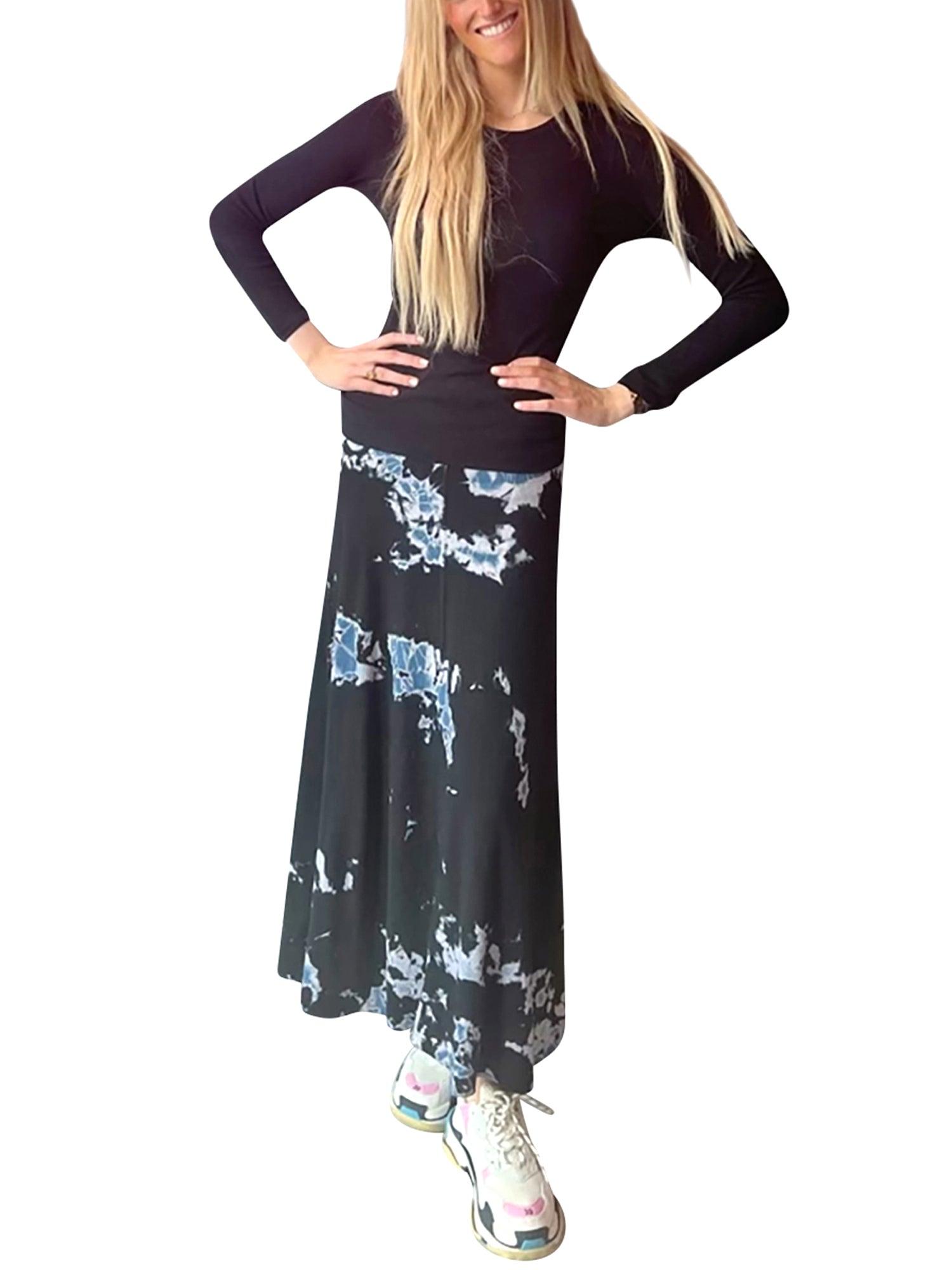 Hard Tail Ribbed Rolldown Sweep Skirt CS-103 Product Image