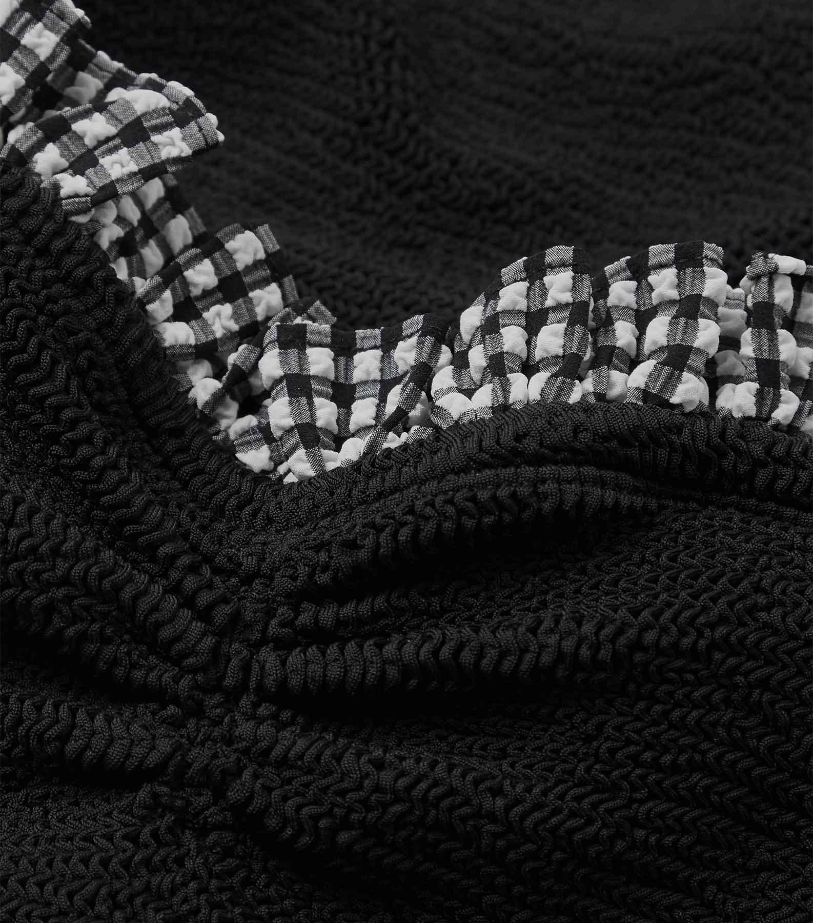 Dolly Swim - Black Gingham Product Image