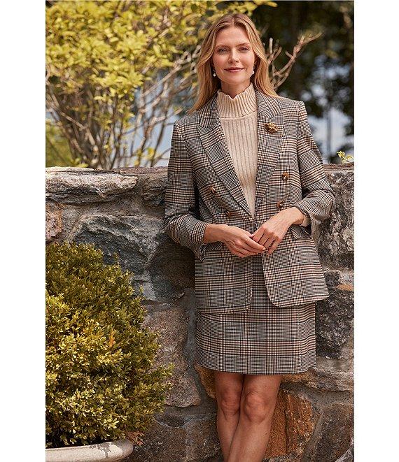 tyler boe Coordinating Cindy Buckingham Plaid Mini Pencil Skirt Product Image