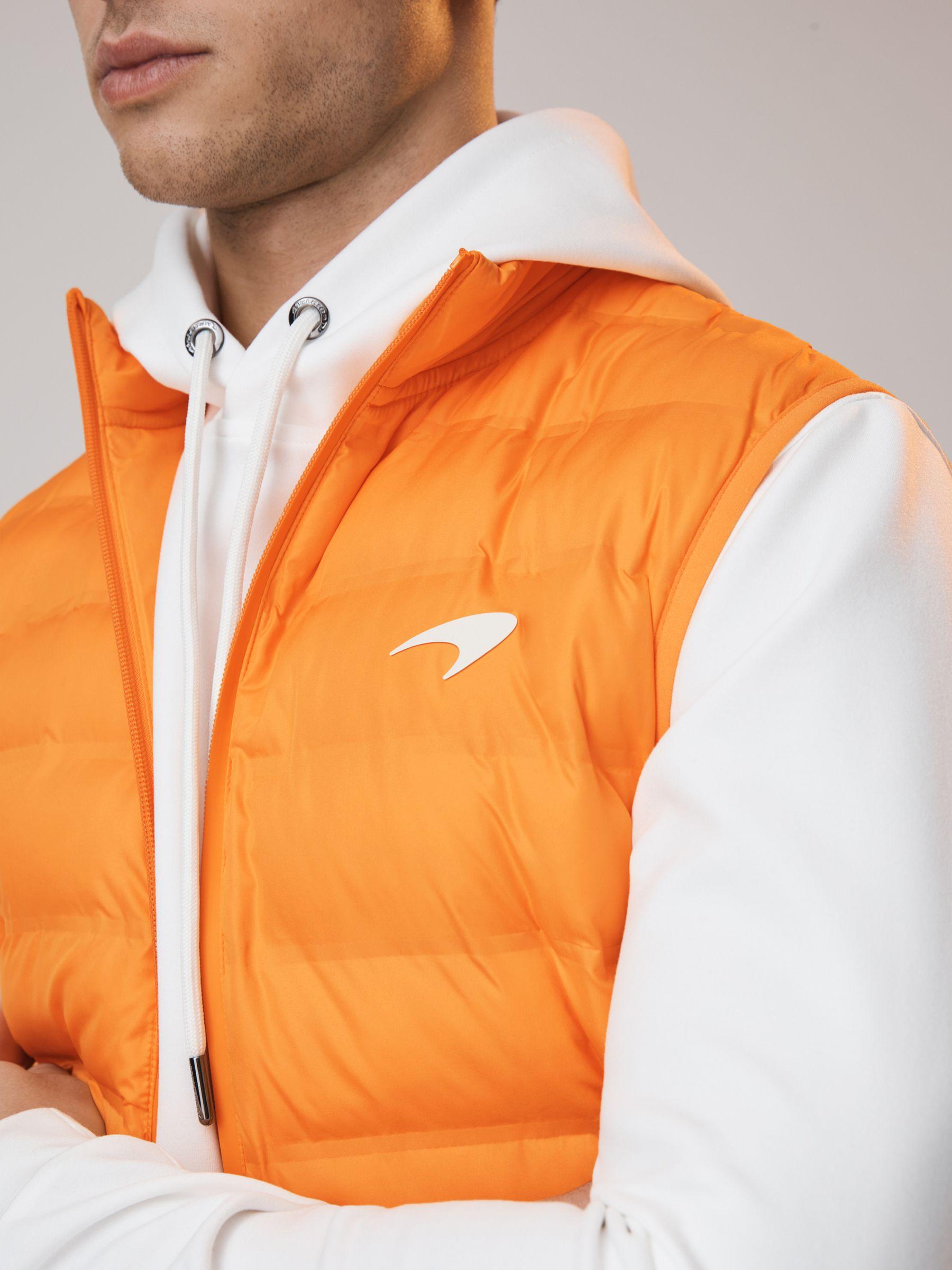 McLaren F1 Hybrid Quilt and Knit Gilet in Papaya Product Image