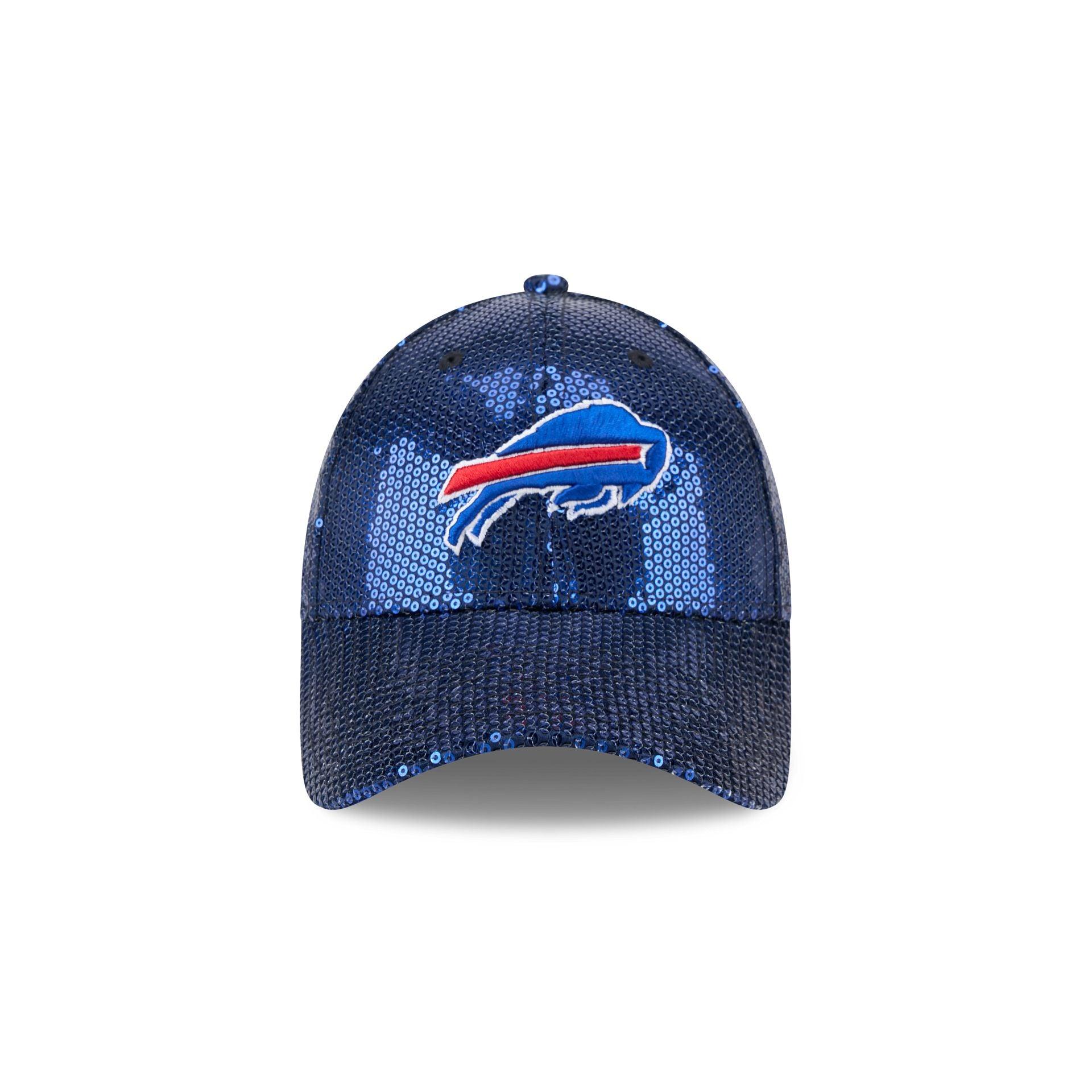 Buffalo Bills Sequin Women's 9FORTY Adjustable Hat Female Product Image