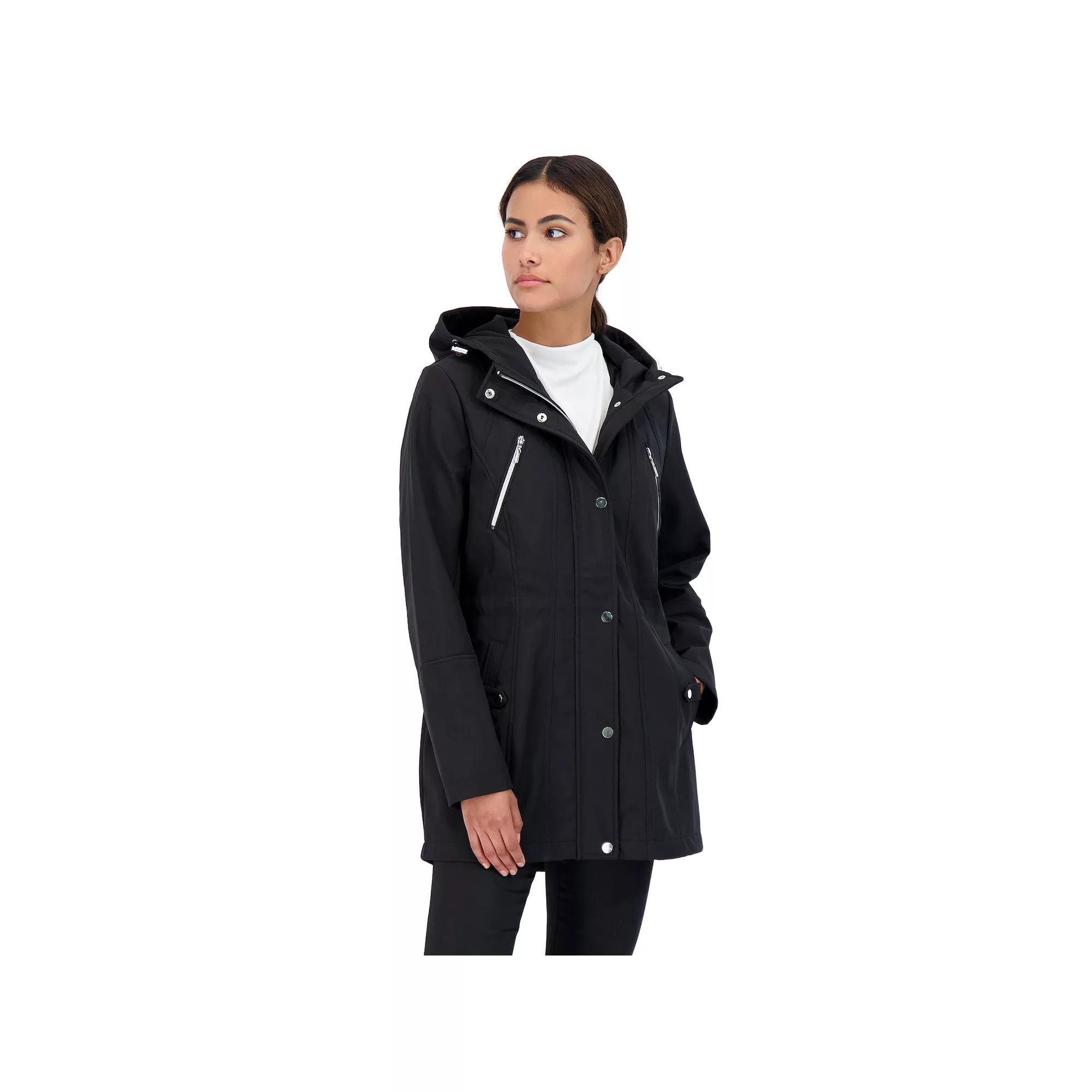 Women's Sebby Collection Hood Water-Resistant Anorak Jacket,  Product Image