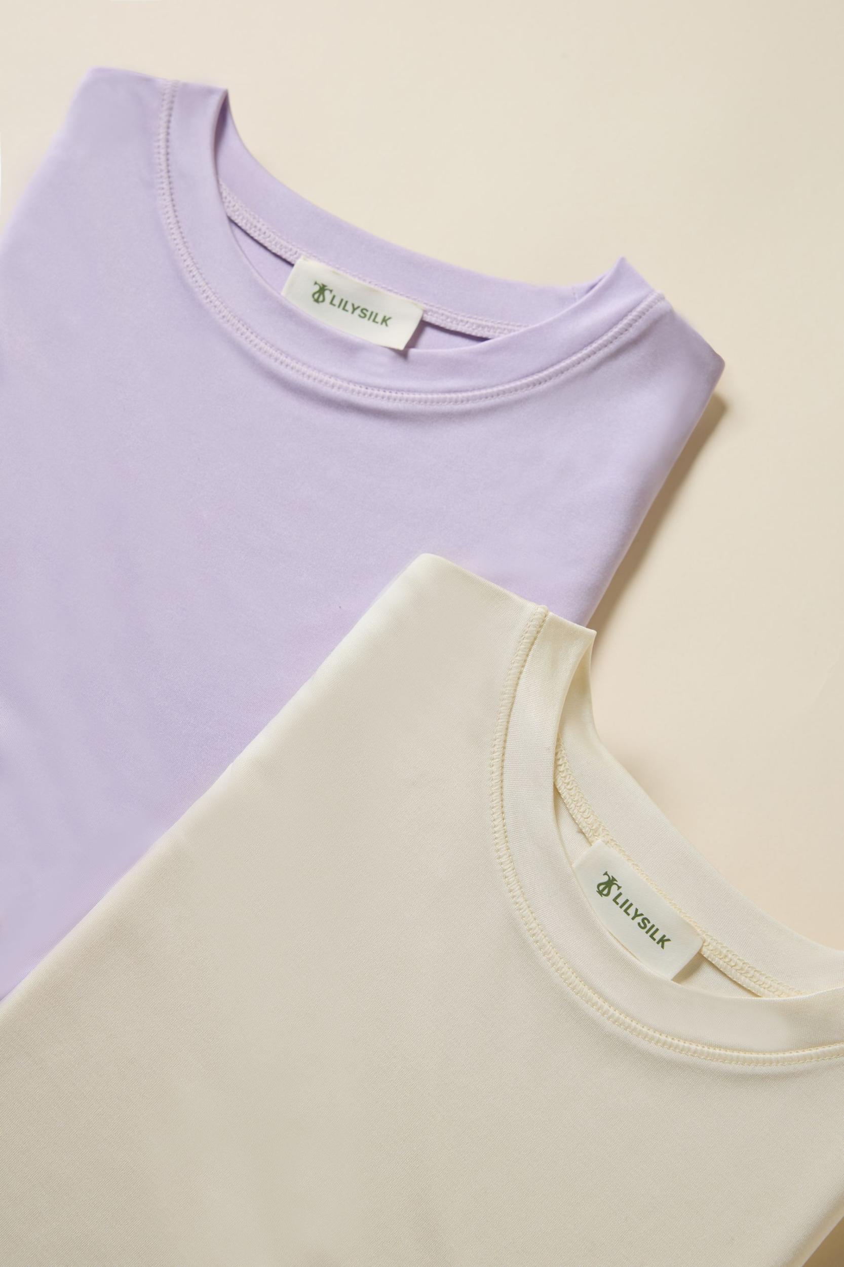 Slim Fitted Silk Jersey Tee Product Image