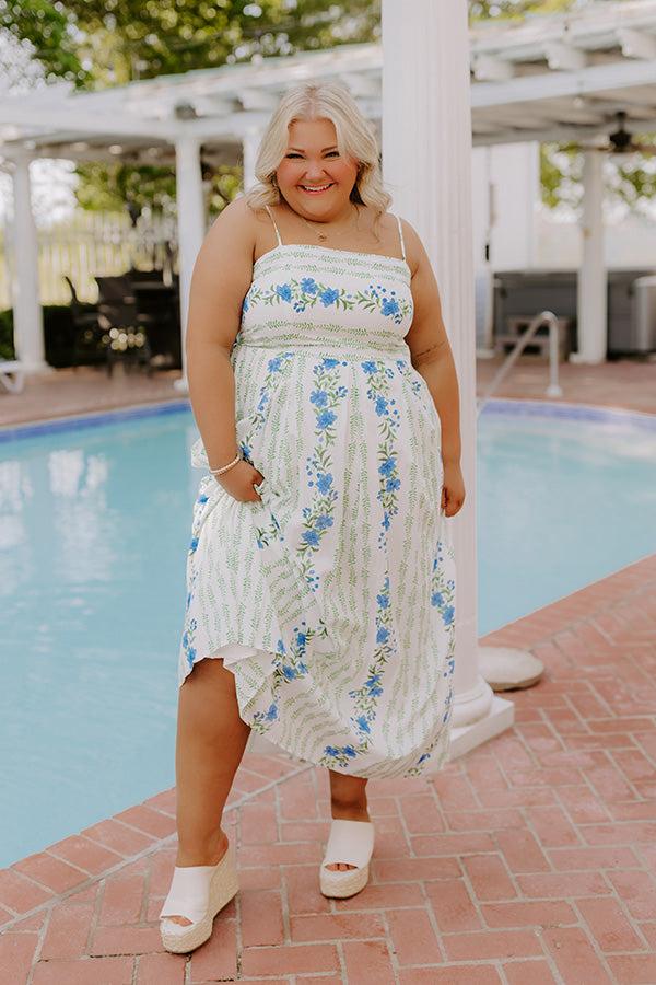 Villa Charm Floral Maxi Dress Curves Product Image