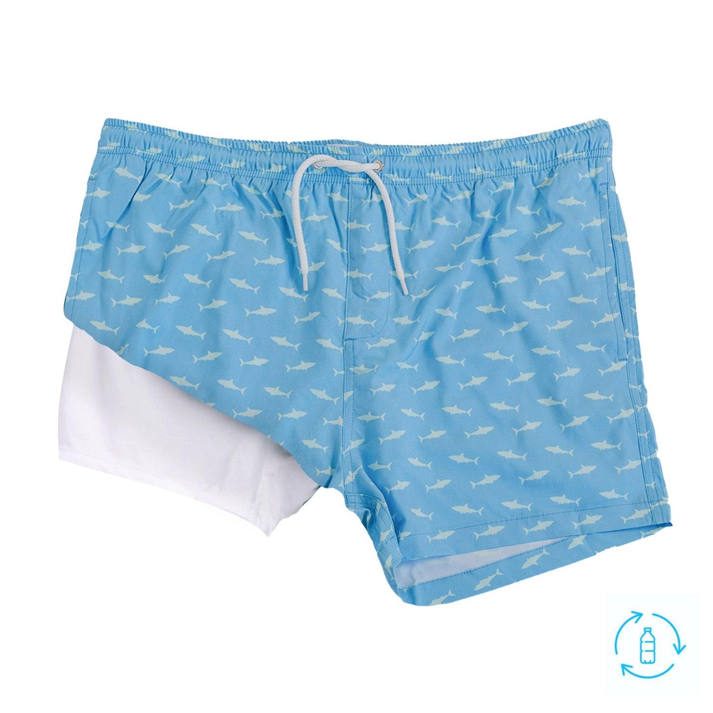 Bermies Shark Bay Swim Trunks Male Product Image
