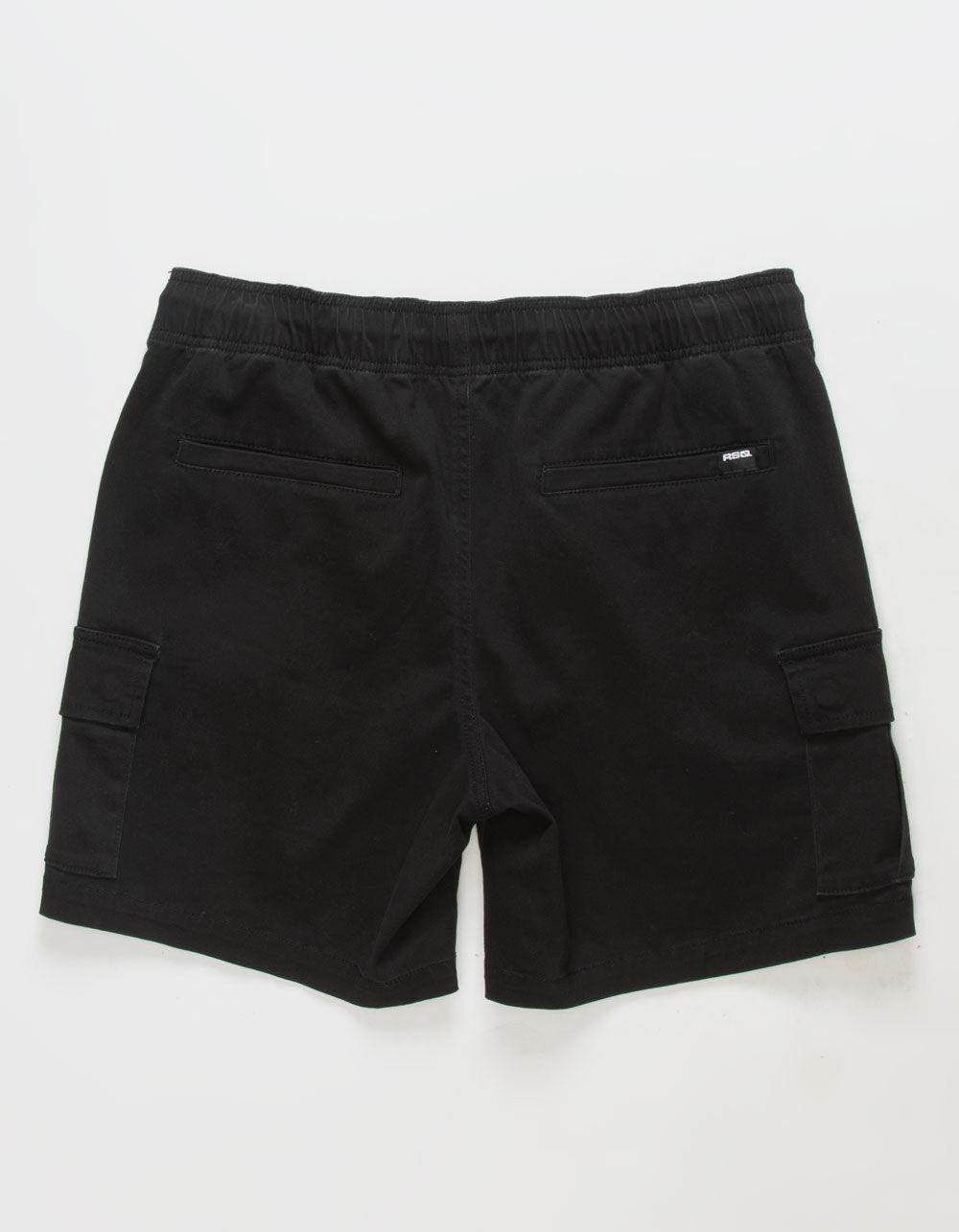 RSQ Mens Cargo Twill Pull On Shorts - DK GREEN Product Image