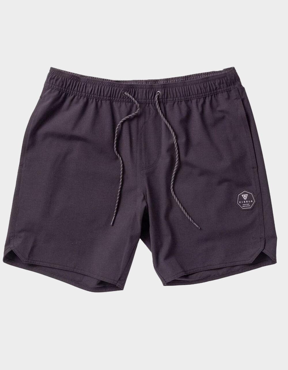 VISSLA Breakers Ecolastic Mens 16.5" Volley Shorts - BLACK Product Image