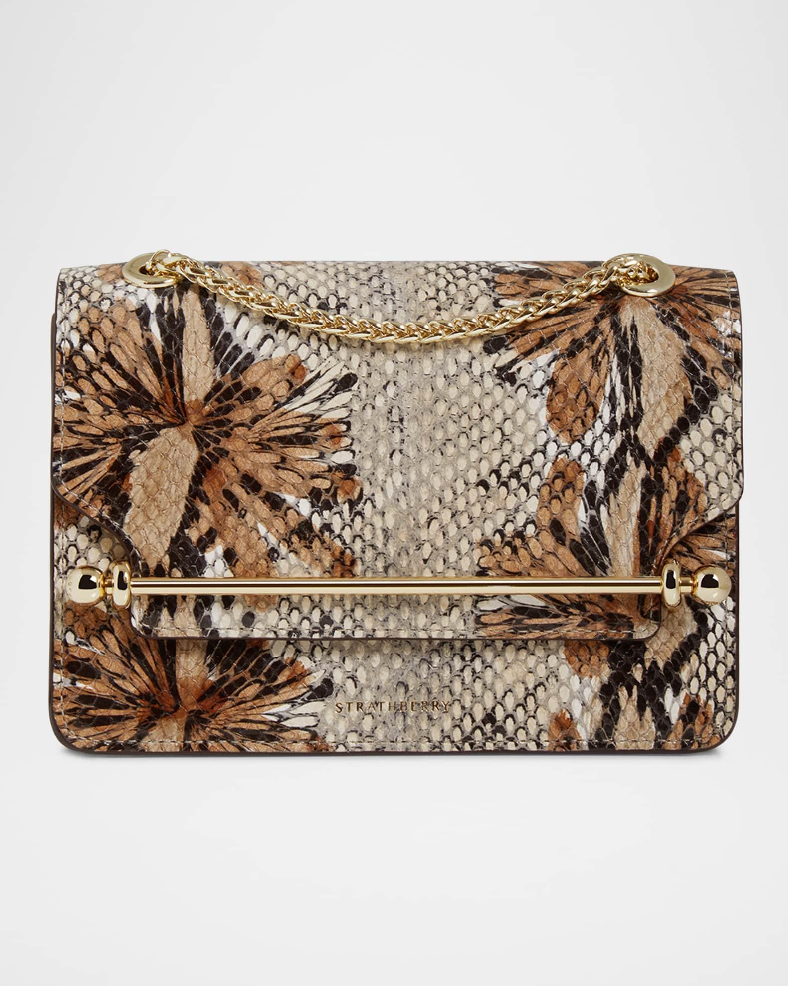 East-West Mini Snake-Embossed Leather Crossbody Bag Product Image