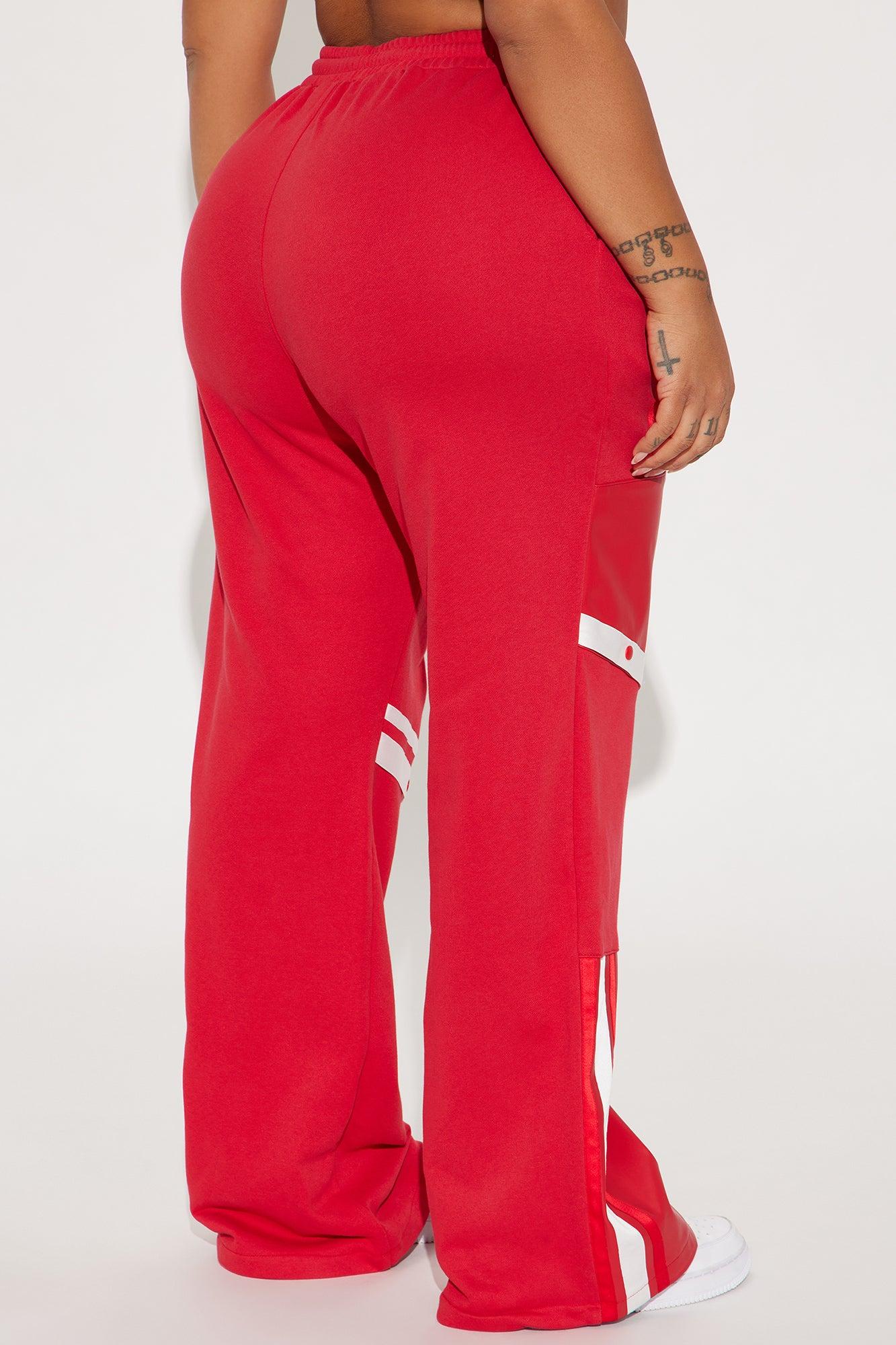 Private Landing Striped Track Pant - Red/White Product Image
