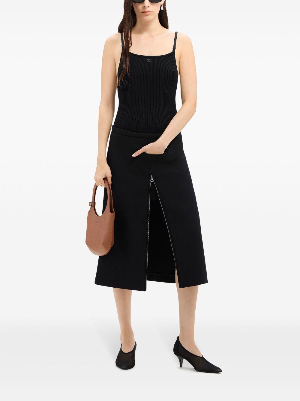 logo-embroidered ribbed tank top Product Image