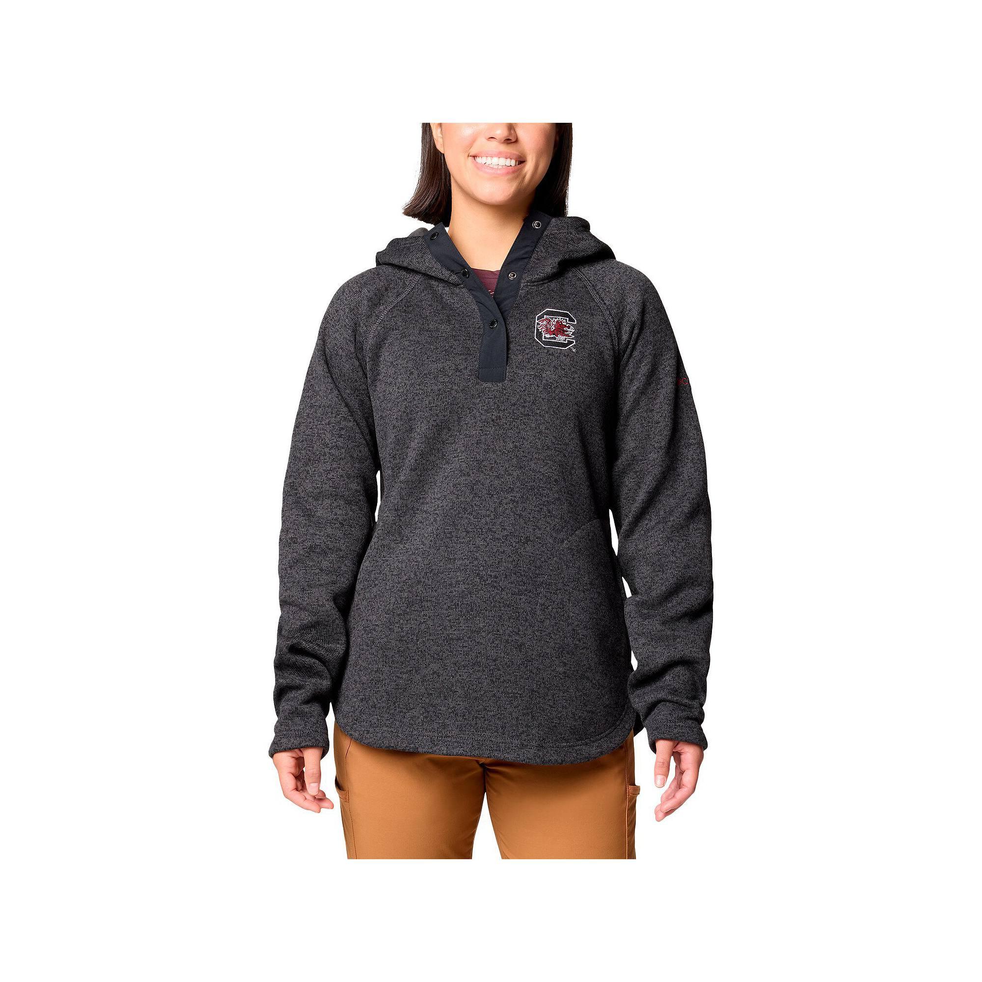 Women's Columbia Black South Carolina Gamecocks Sweater Weather Raglan Pullover Hoodie,  Product Image