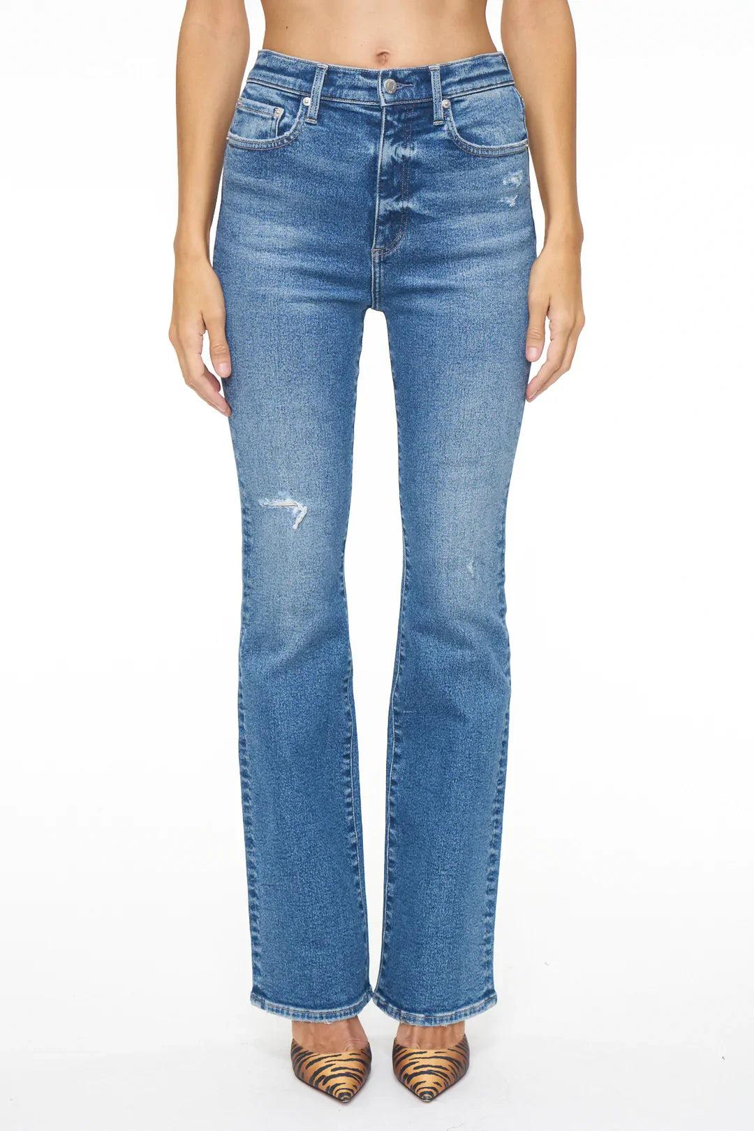 Dana High Rise Boot Chelsea Distressed Product Image