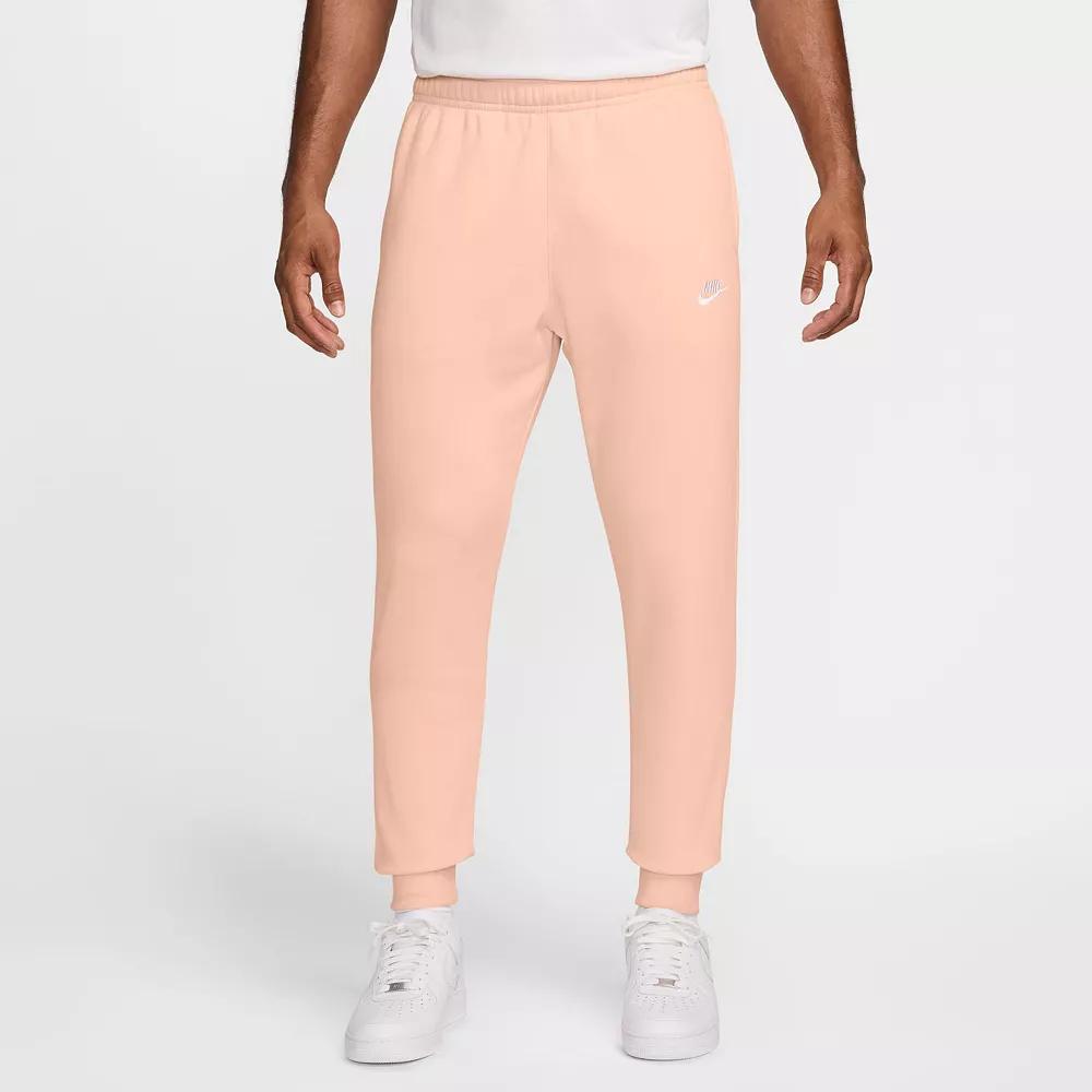 Men's Nike Sportswear Club Fleece Joggers, Size: XL, Washed Pink Product Image