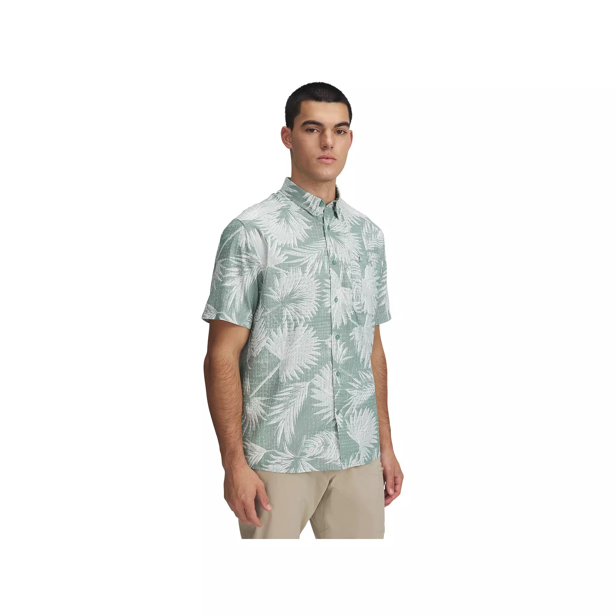 Men's Under Armour UPF 50 Dockside Short Sleeve Button-Down Shirt,  Product Image