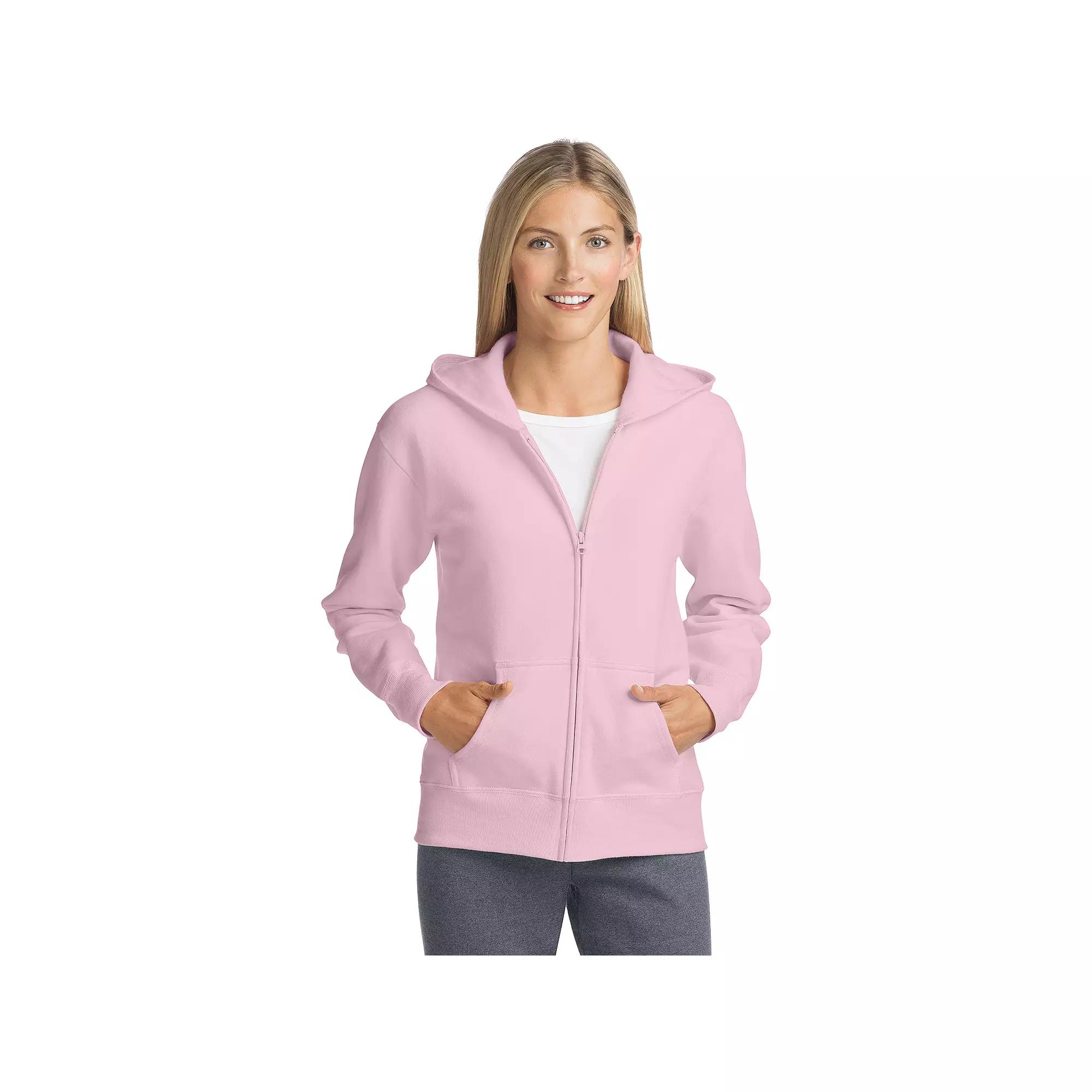 Women's Hanes® EcoSmart Full-Zip Hoodie Sweatshirt,  Product Image
