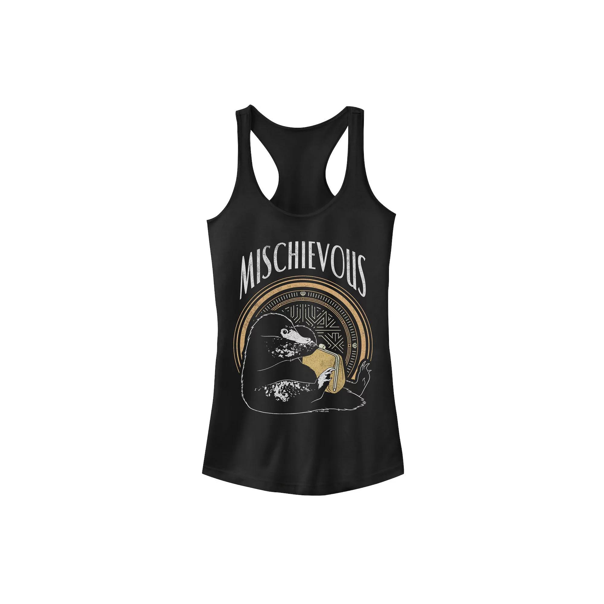 Juniors' Fantastic Beasts: The Crimes Of Grindelwald Niffler Mischievous Racerback Tank Top, Girl's,  Product Image