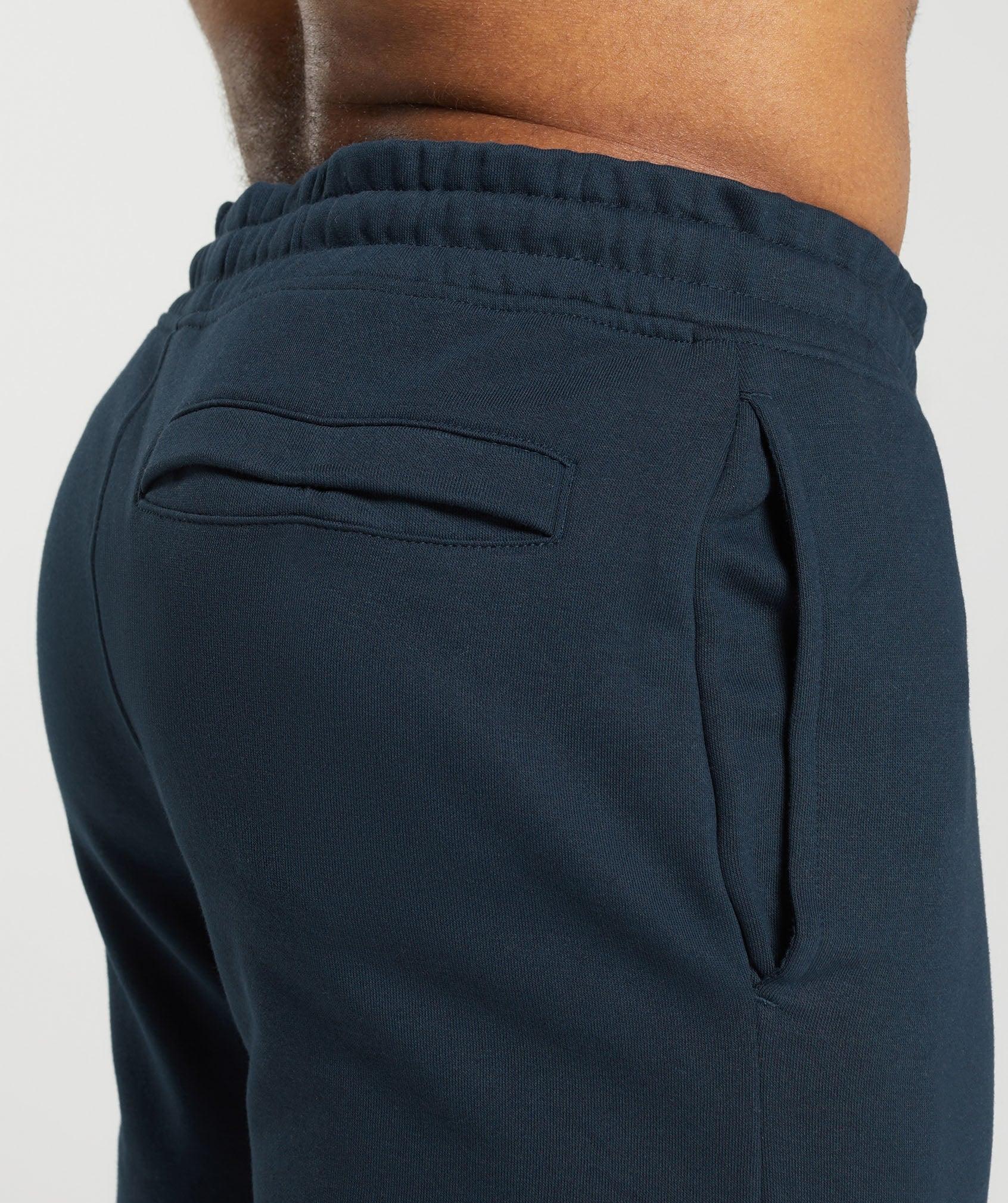 Gymshark Crest Joggers - Navy Male Product Image