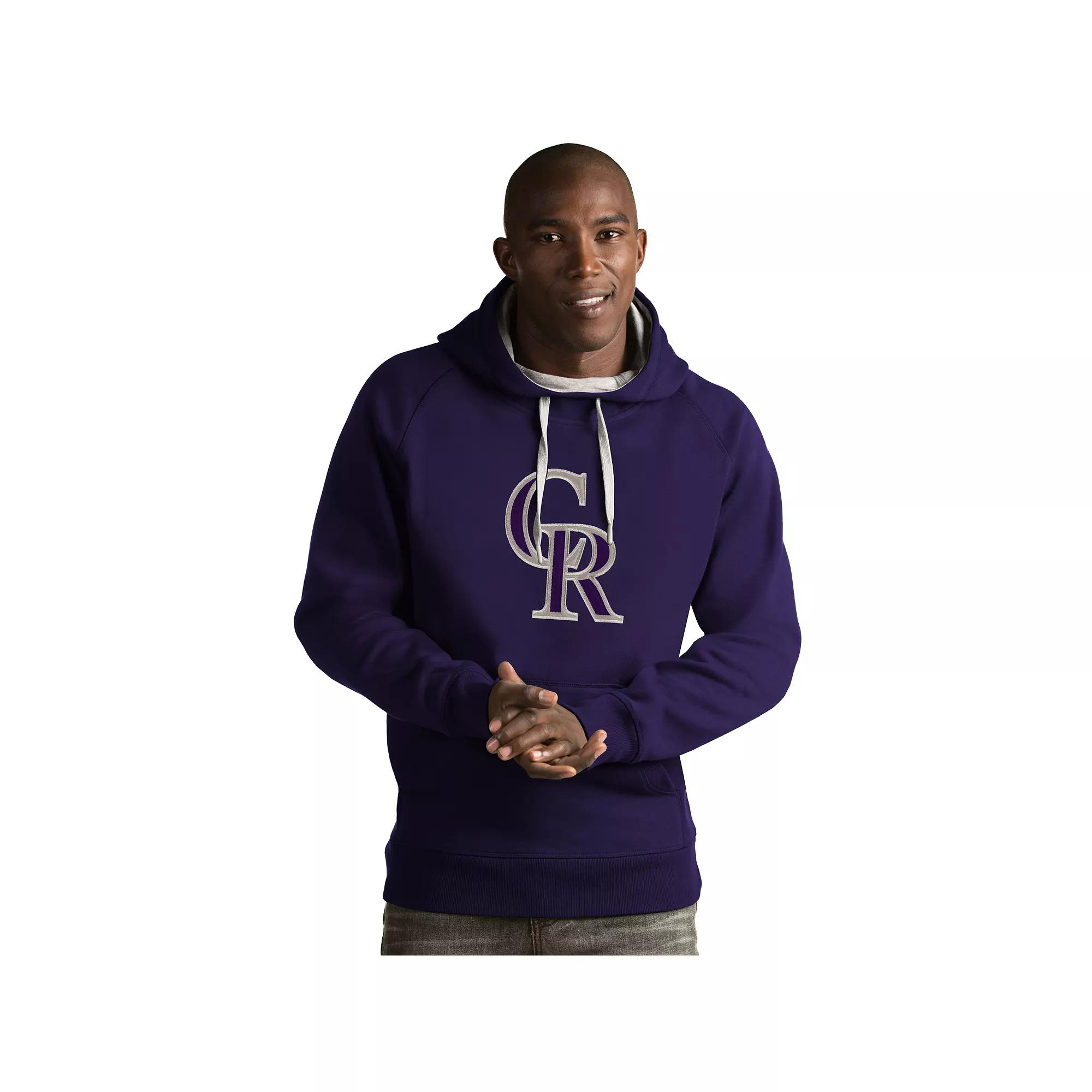 Men's Antigua Colorado Rockies Victory Logo Hoodie,  Product Image