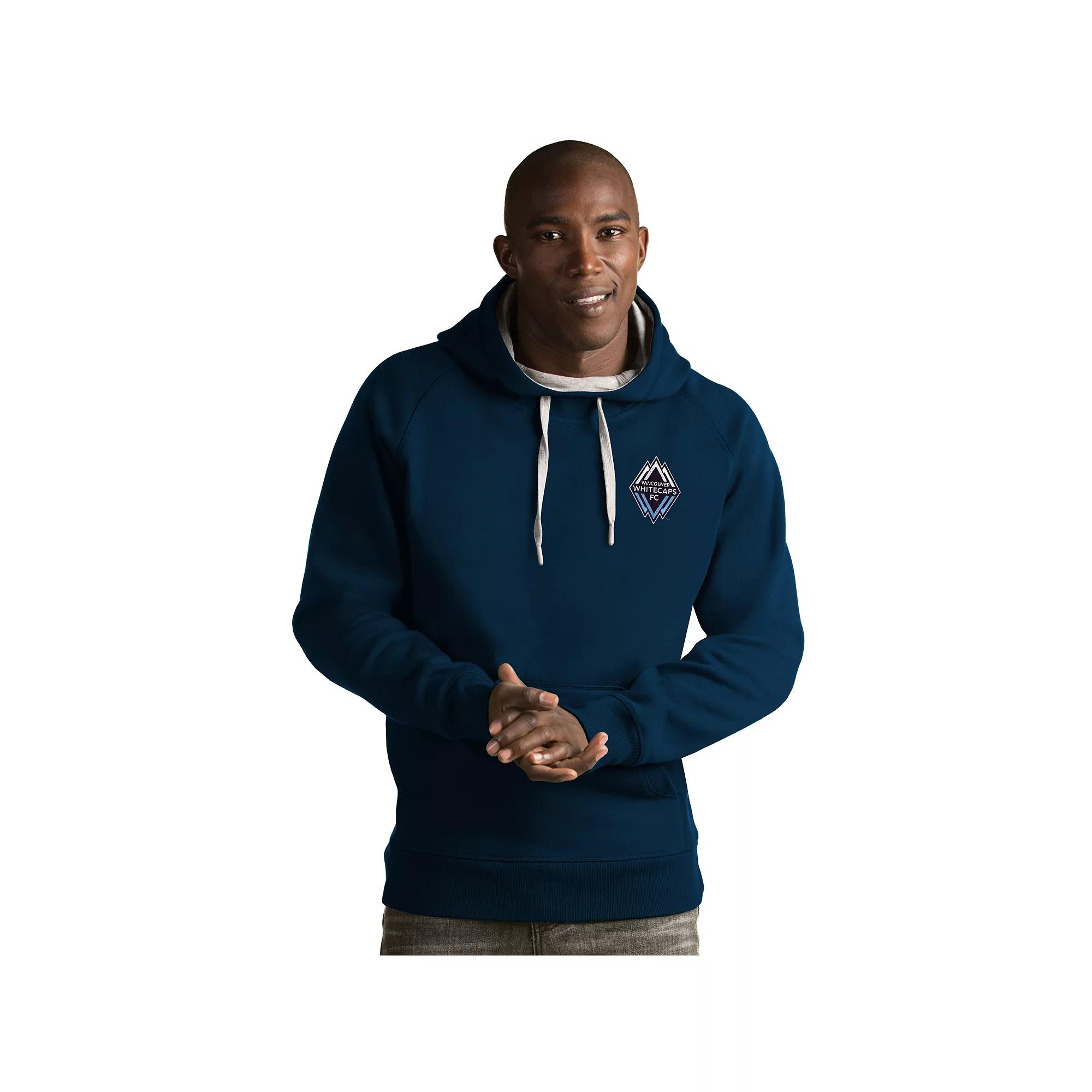 Men's Antigua Vancouver Whitecaps Victory Pullover Hoodie, Size: XXL, Vwc Blue Product Image