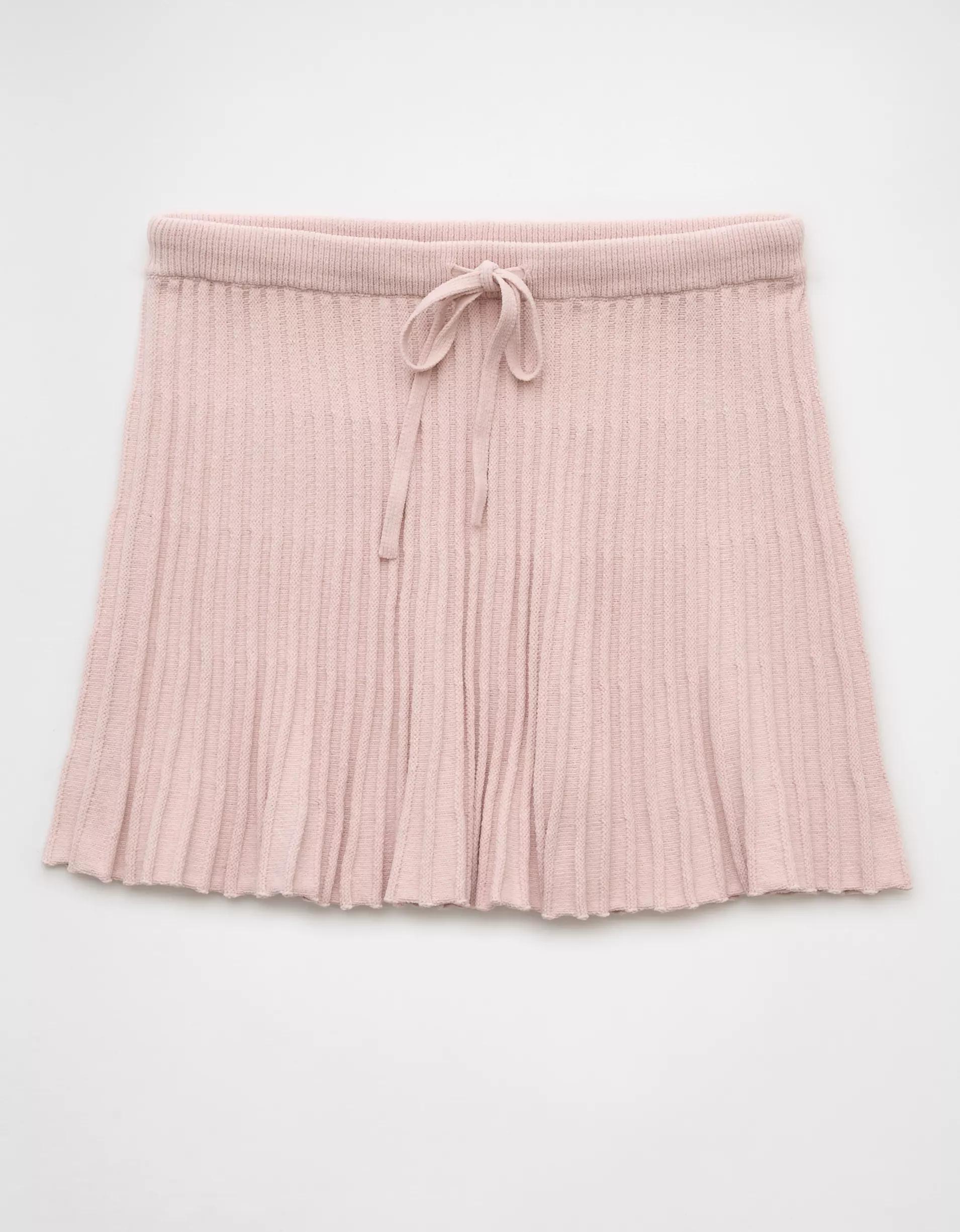AE Ribbed Knit Mini Skirt Product Image