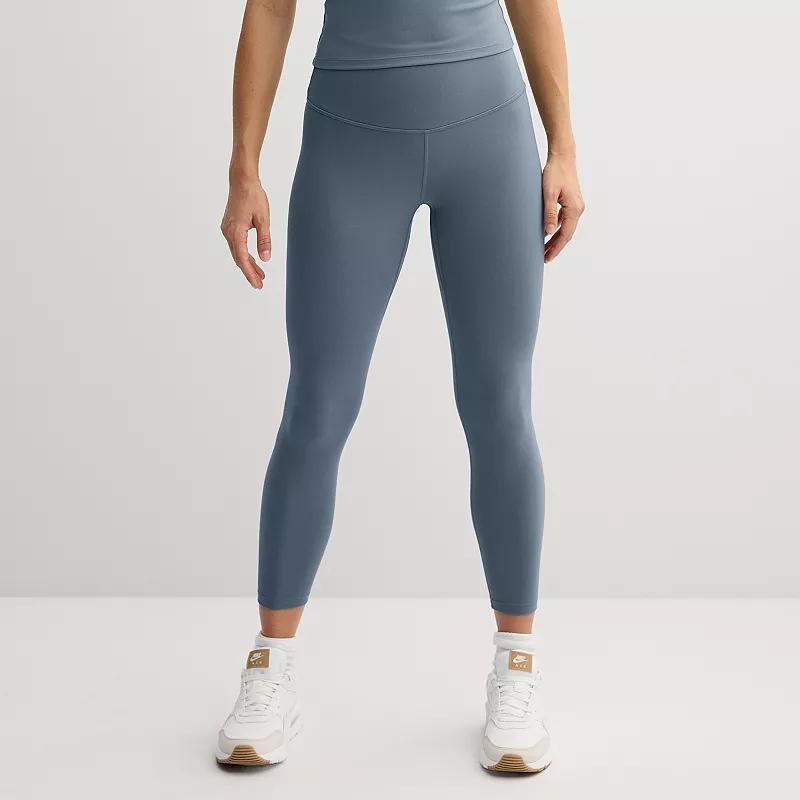 Women's FLX Hi-Rise Affirmation 7/8 Leggings, Size: Large, Drought Blue Product Image