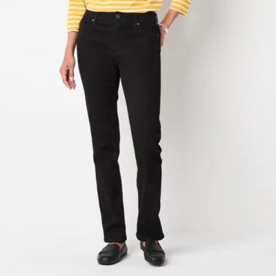 St. John's Bay Womens Mid Rise Straight Leg Jean Product Image