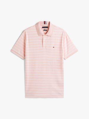 Regular Fit Stripe Cotton Polo Product Image