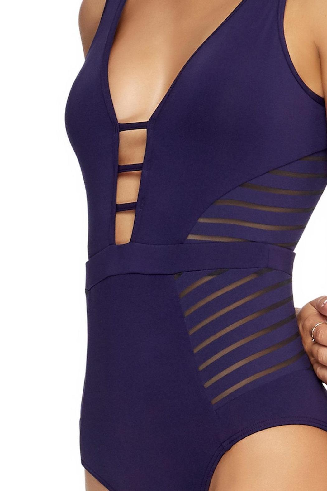 J Parallels Plunge One-Piece Product Image