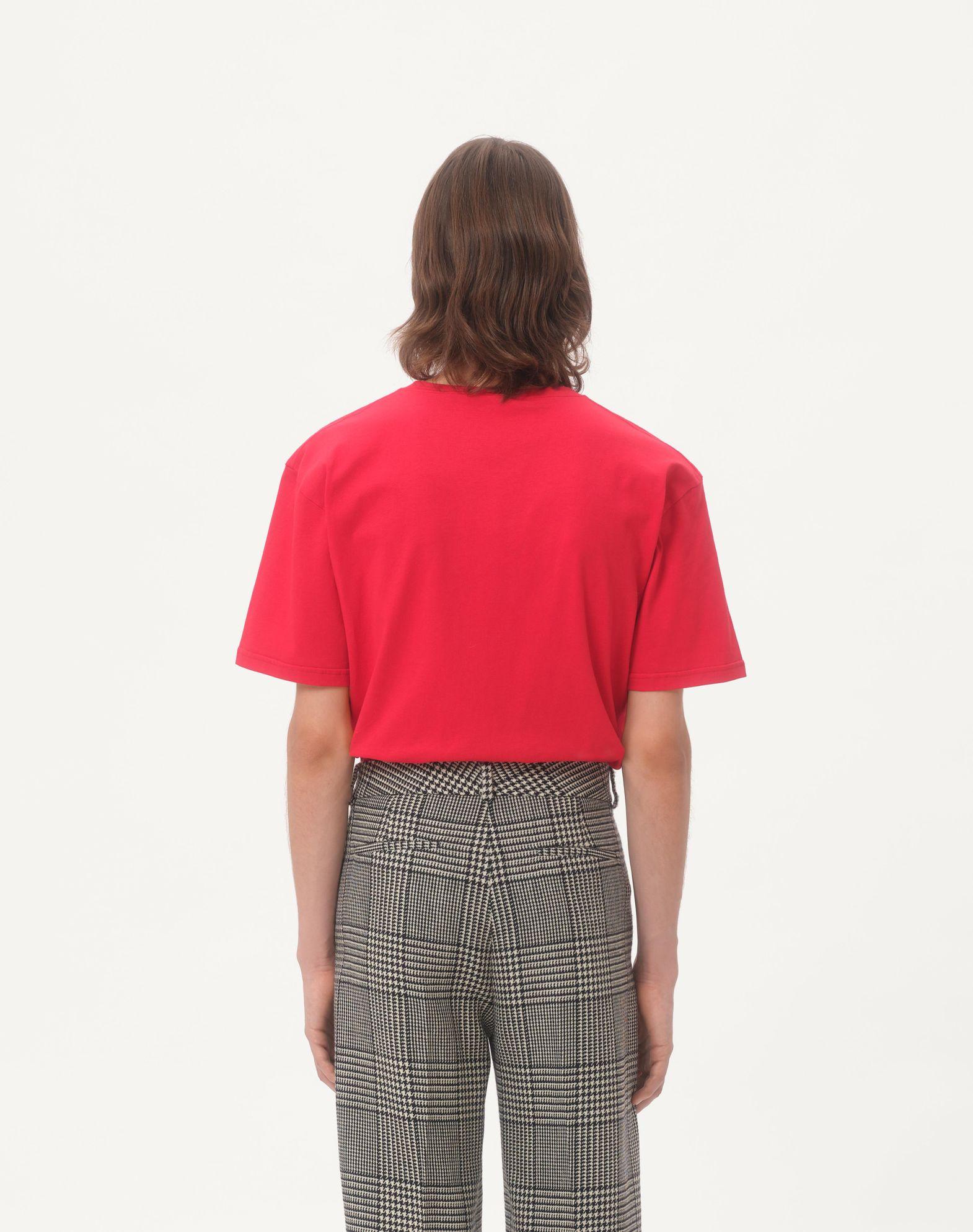 Cotton T-Shirt With Chez Valentino Print Product Image