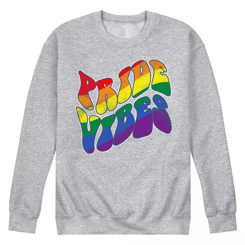 Men's Pride Vibes Fleece Sweatshirt,  Product Image