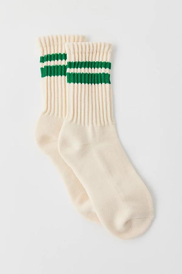 Athletic Striped Scrunch Crew Sock Womens at Urban Outfitters Product Image