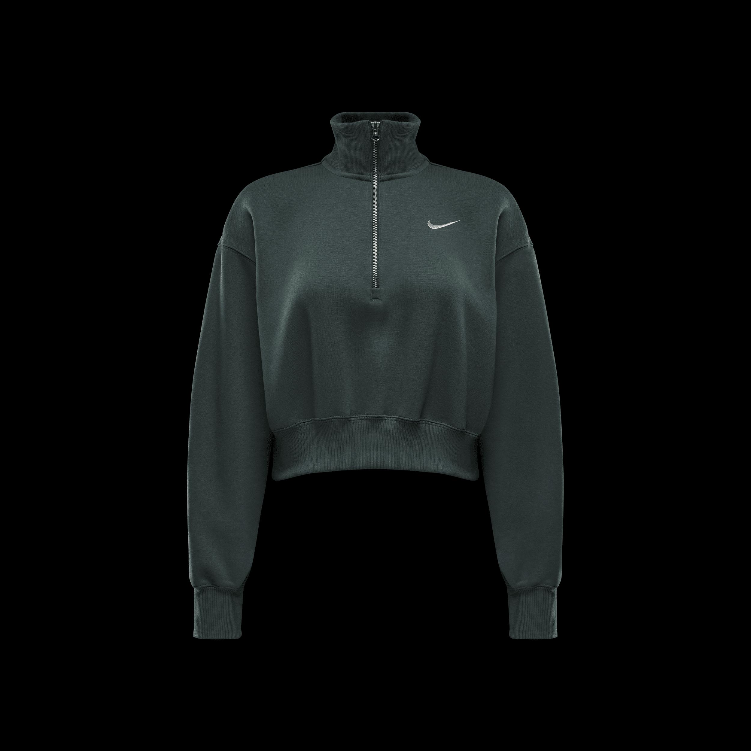 Womens Nike Sportswear Phoenix Fleece Oversized Half-Zip Crop Sweatshirt Product Image