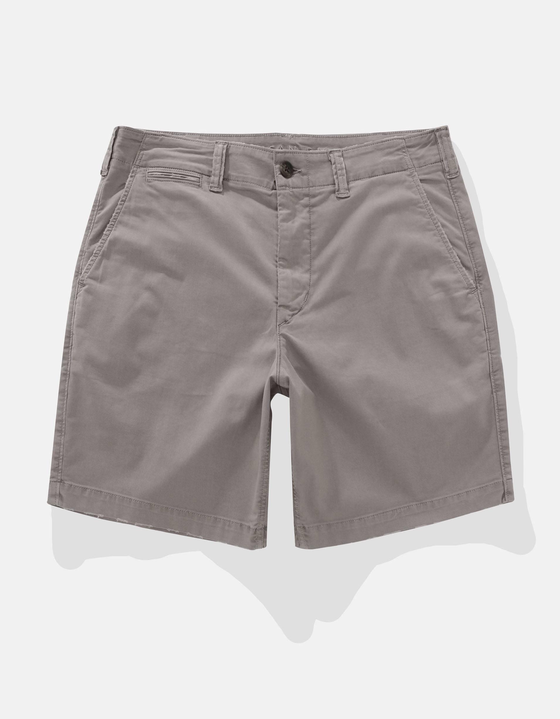 AE 9" Flex Lived-In Khaki Short Product Image