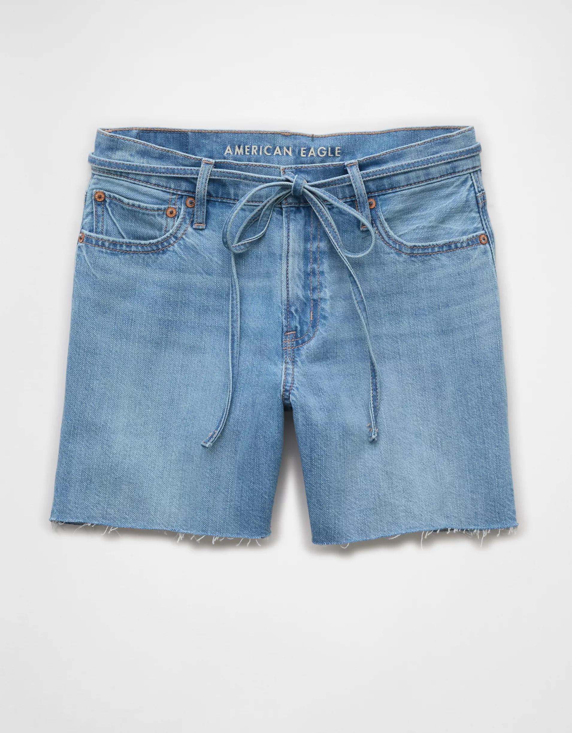 AE 6" Strigid Super High-Waisted Relaxed Denim Short Product Image