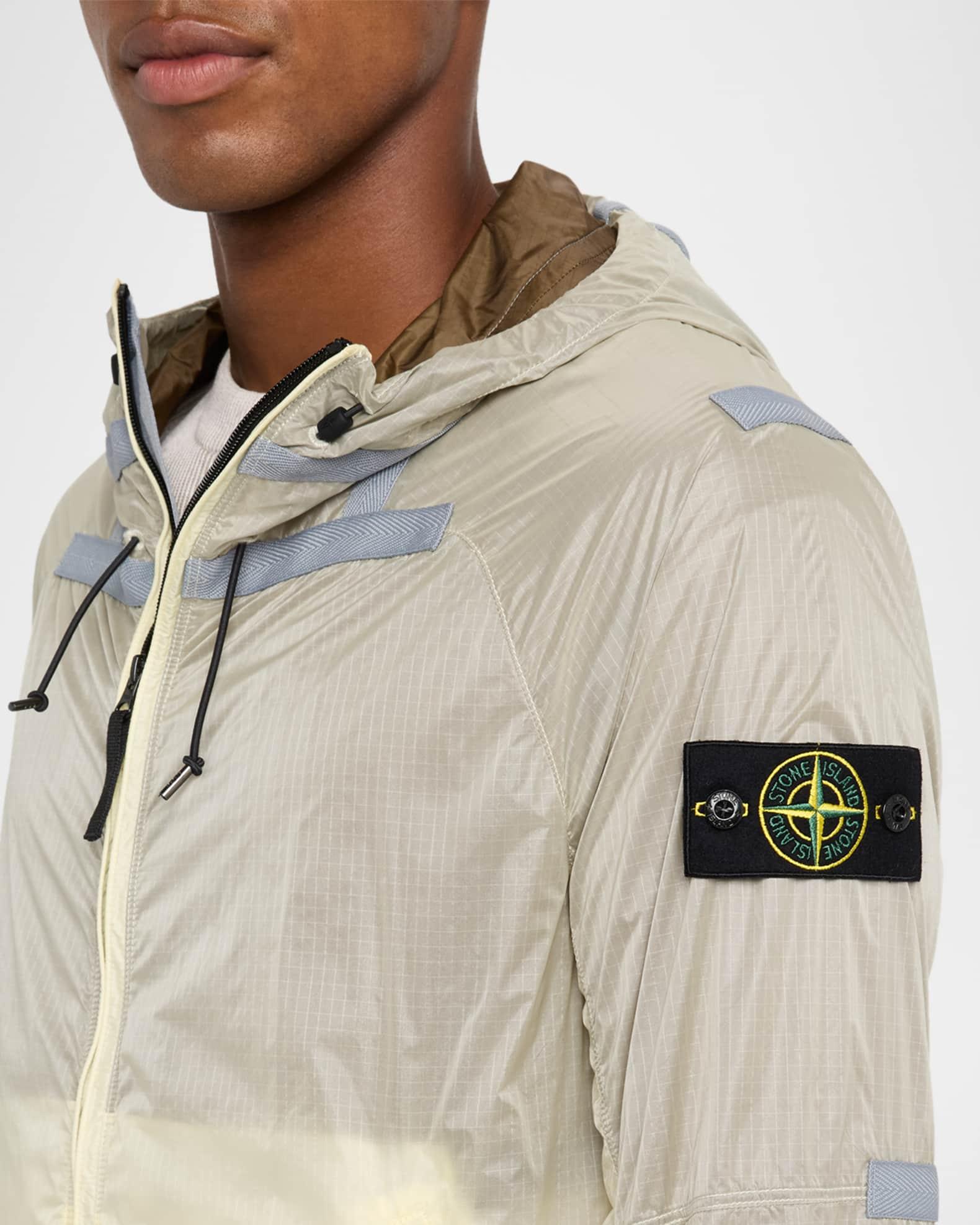 Men's Reflective Colorblock Nylon Jacket Product Image