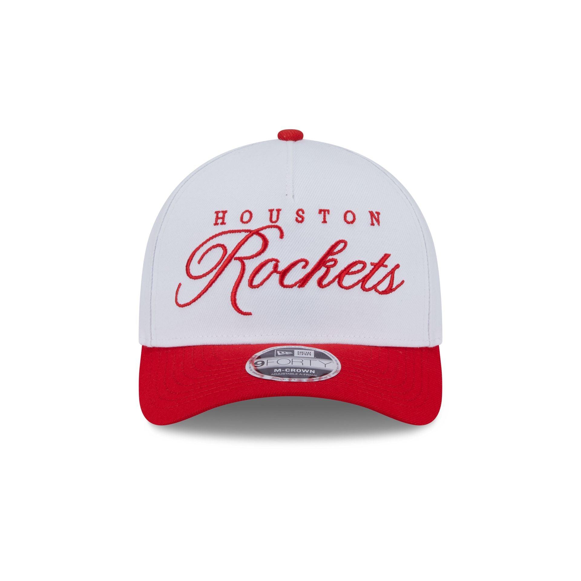 Houston Rockets 2025 Draft 9FORTY M-Crown A-Frame Snapback Hat Male Product Image