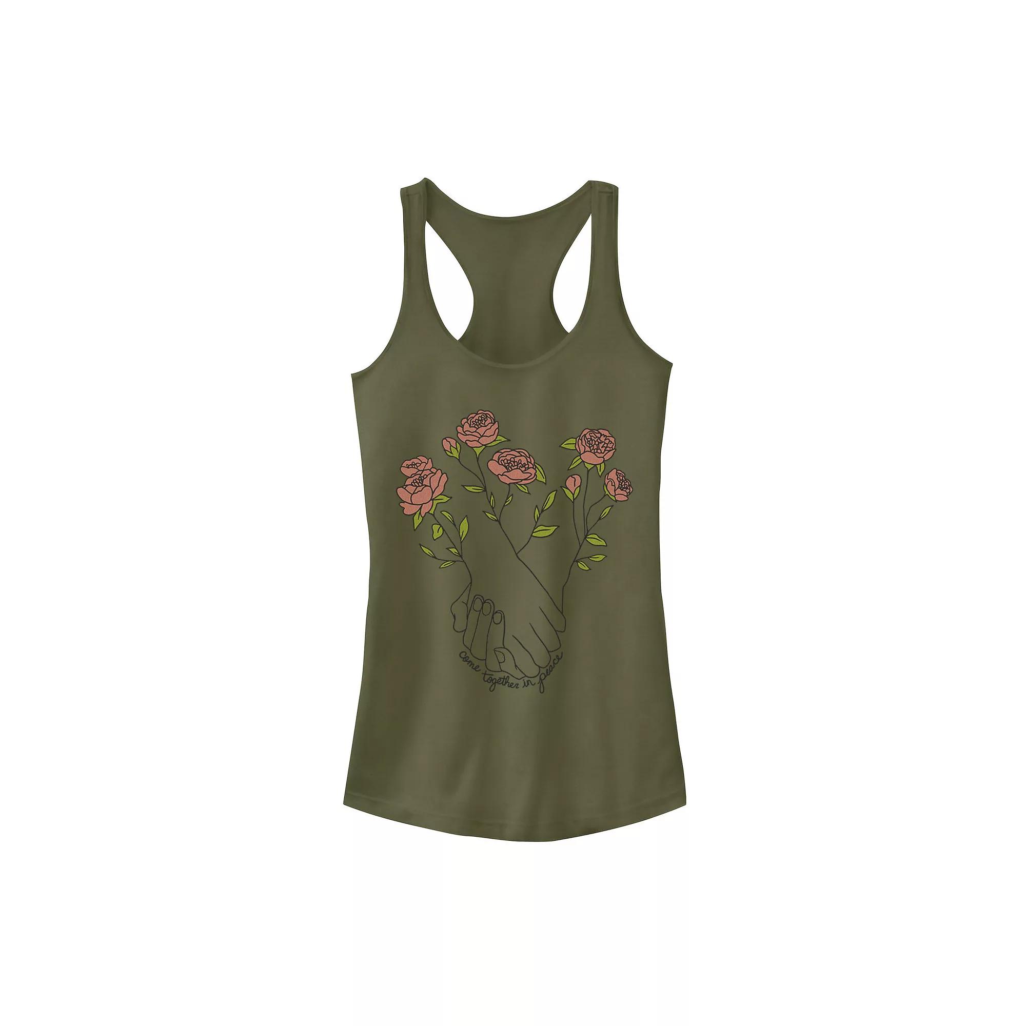Juniors' Moon Flower Zodiac Graphic Tank Top, Girl's,  Product Image
