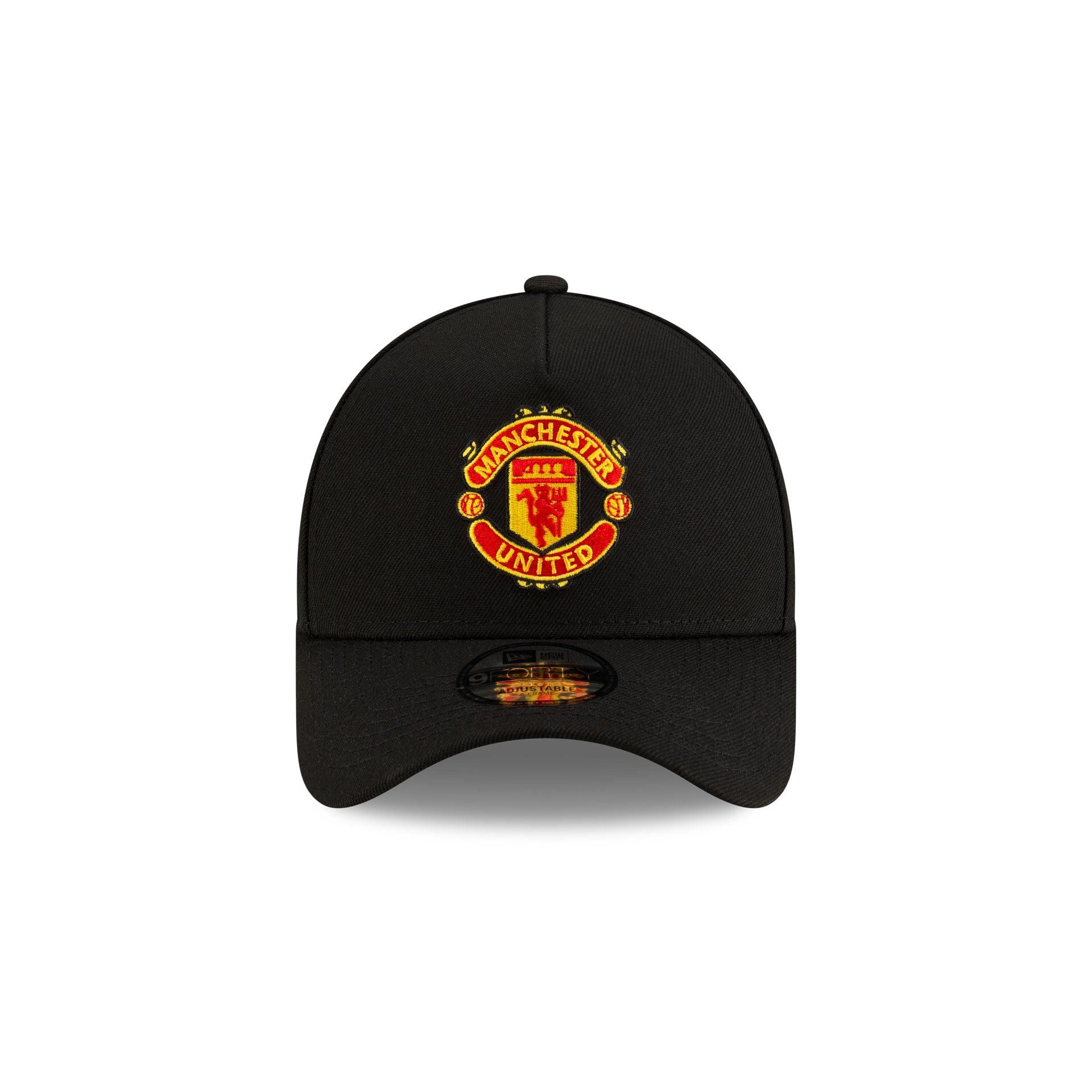 Manchester United Black 9FORTY A-Frame Snapback Hat Male Product Image