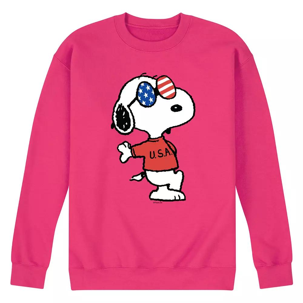 Men's Peanuts Snoopy Americana Graphic Sweatshirt,  Product Image