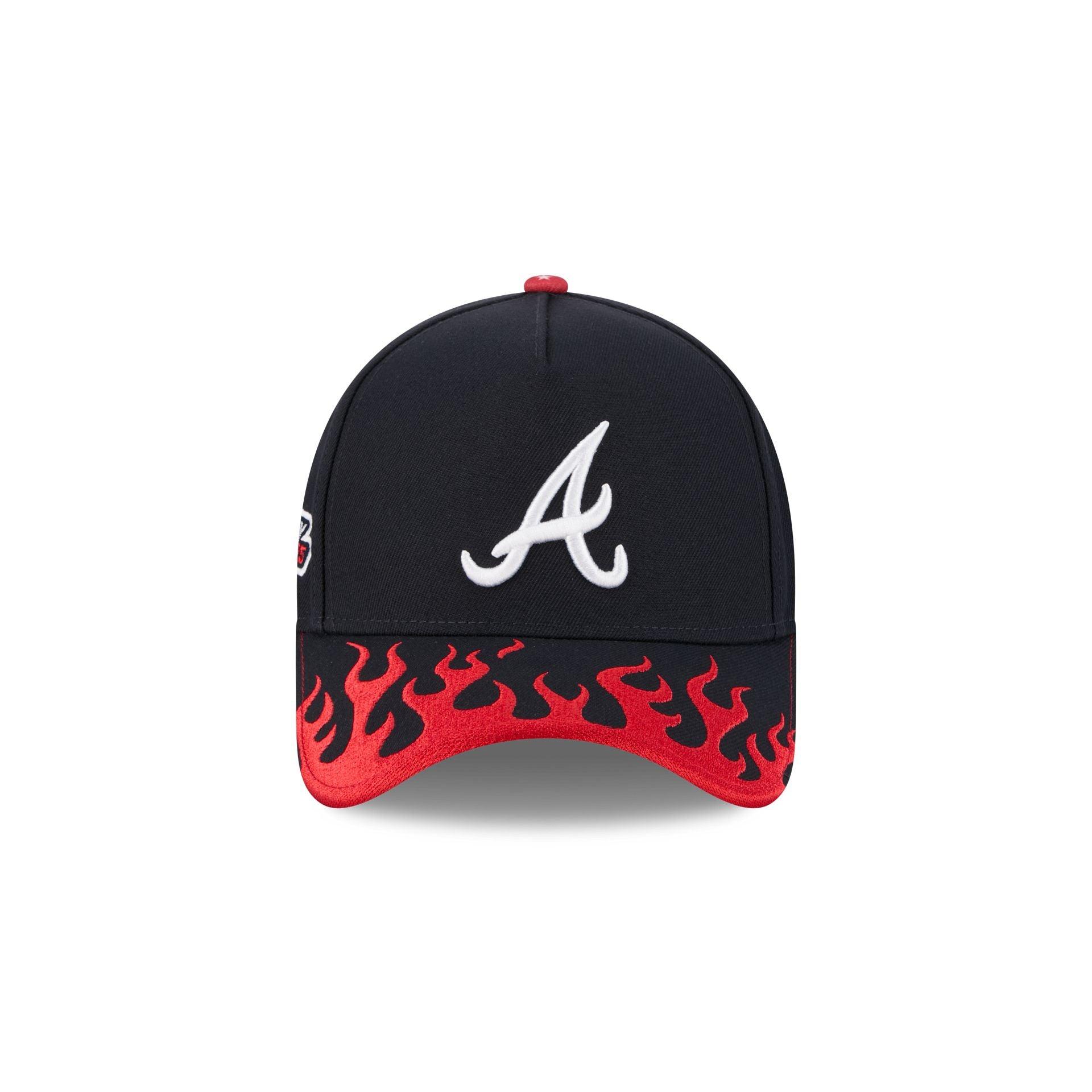 Atlanta Braves Speedway Classic 9FORTY A-Frame Snapback Hat Male Product Image
