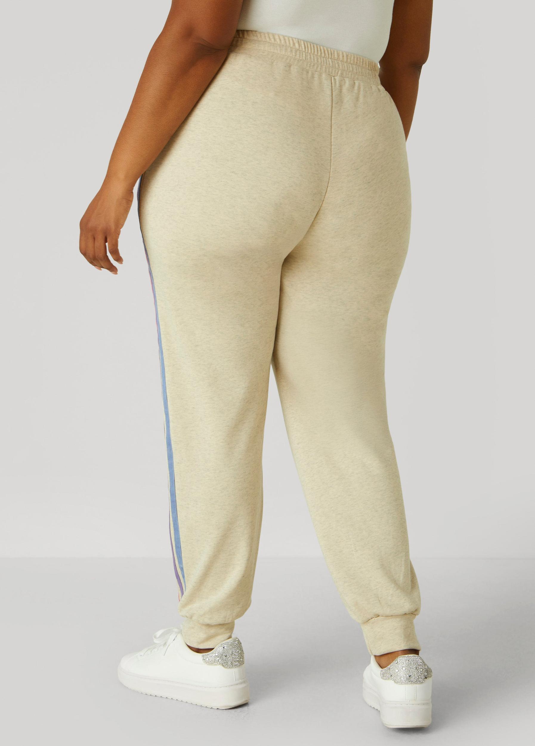 Striped French Terry Joggers Product Image