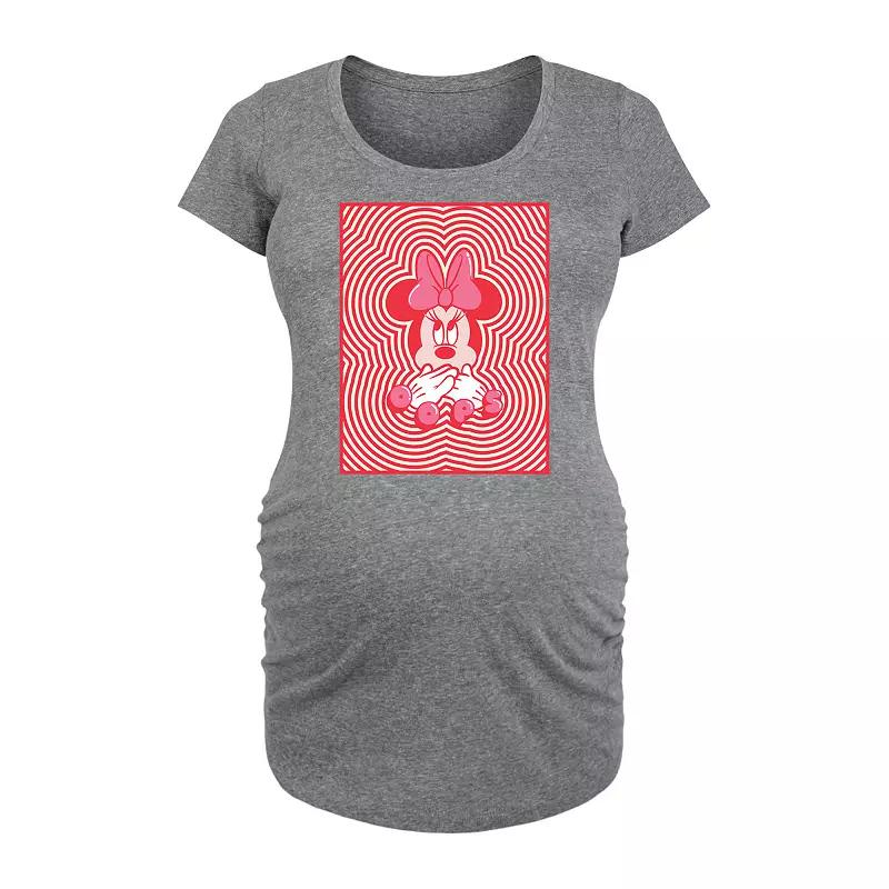 Disneys Minnie Mouse Maternity Oops Graphic Tee, Womens Product Image