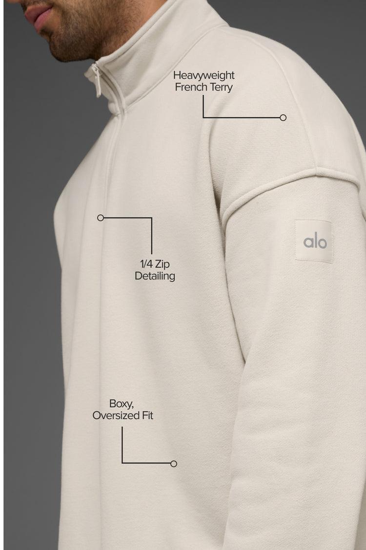 Renown Heavy Weight 1/4 Zip - Bone Product Image