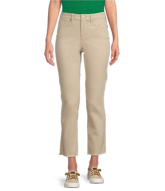 NYDJ Stretch Denim Sheri Slim Straight Fit Mid Rise Jeans Product Image