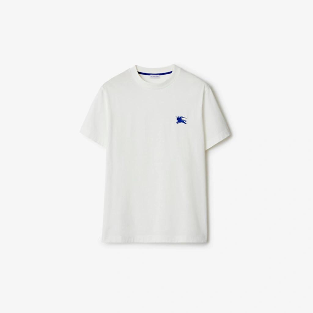 White Embroidered T-Shirt Product Image
