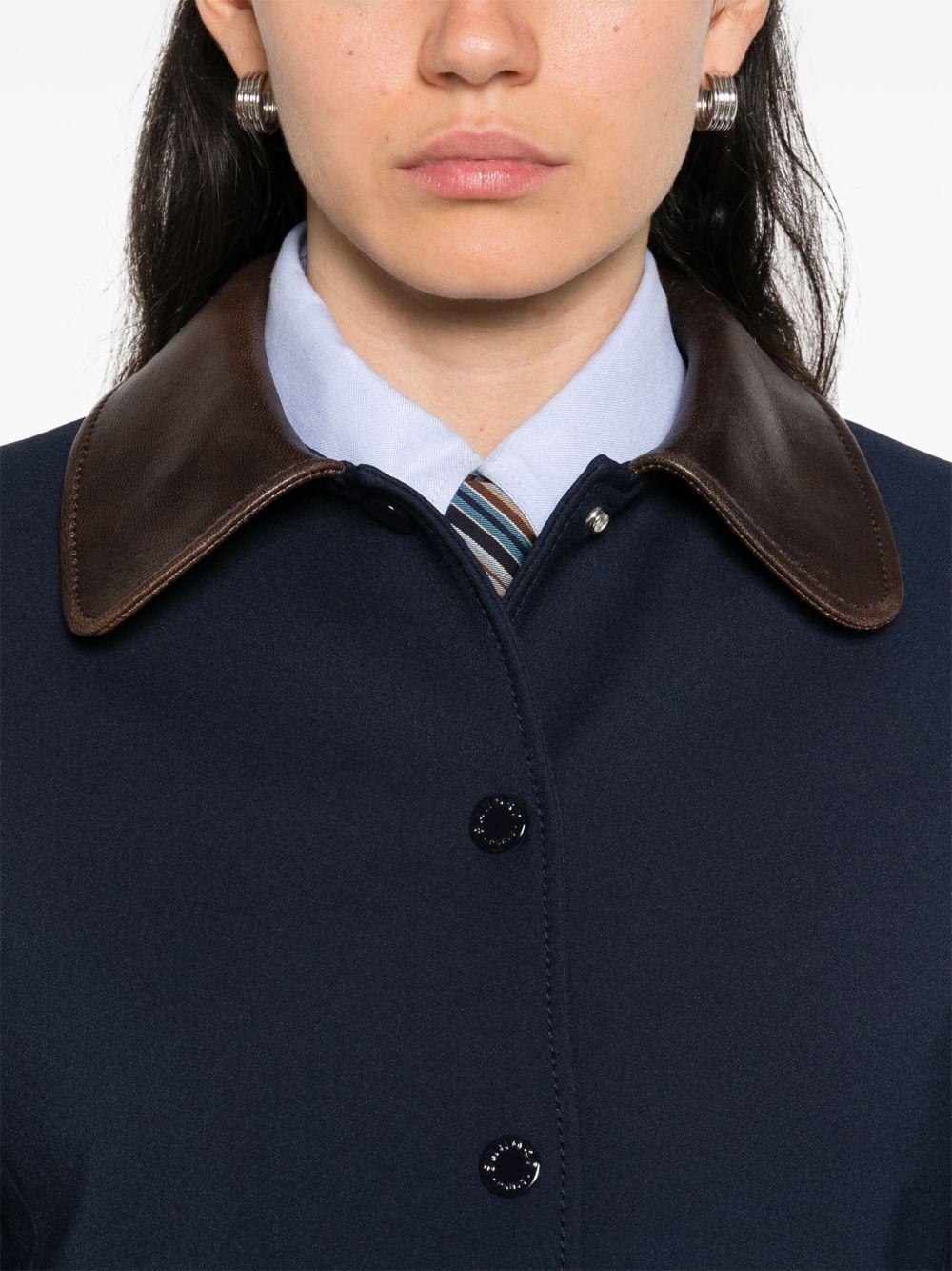 contrasting-collar jacket Product Image