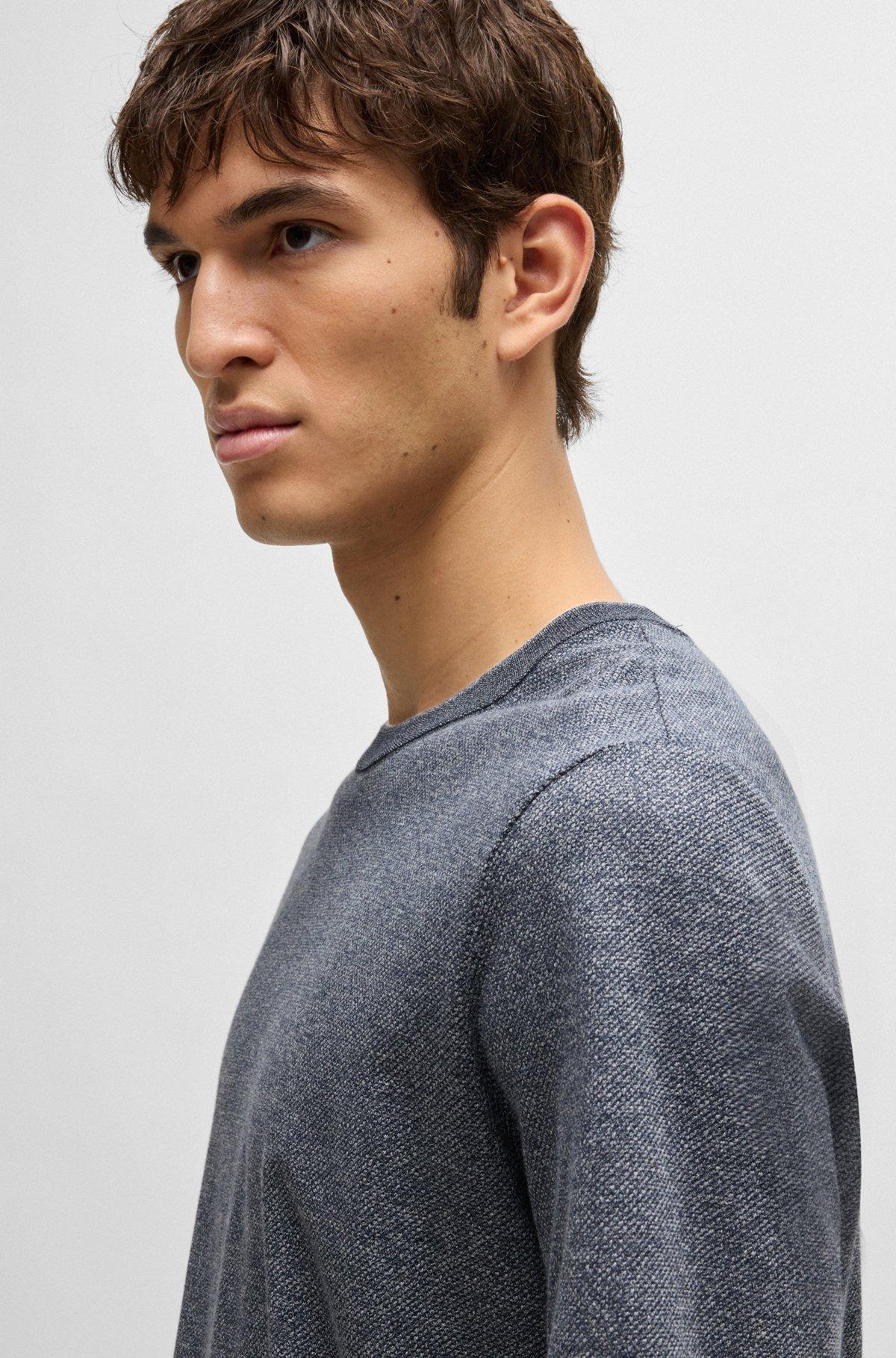 Regular-fit T-shirt in cotton and silk Product Image