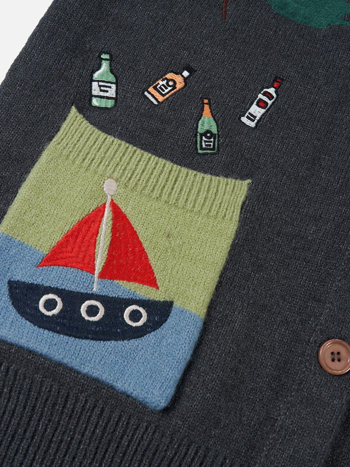 Aelfric Eden Graphic Knit Cardigan Product Image