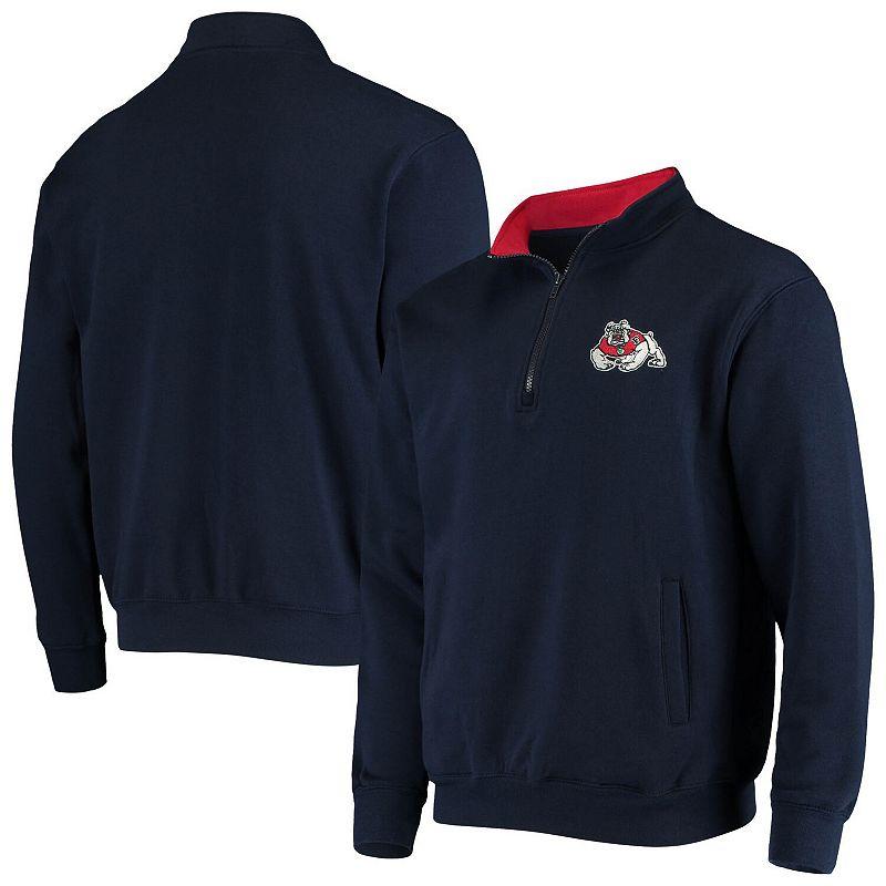 Men's Colosseum Navy Fresno State Bulldogs Tortugas Logo Quarter-Zip Jacket, Size: 2XL, Csf Blue Product Image