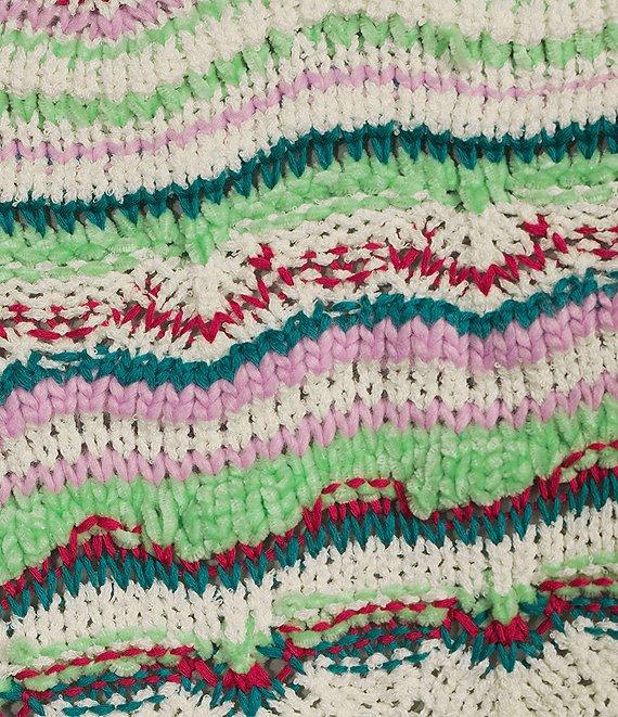 Takara Long Sleeve Pointell Printed Pullover Top Product Image